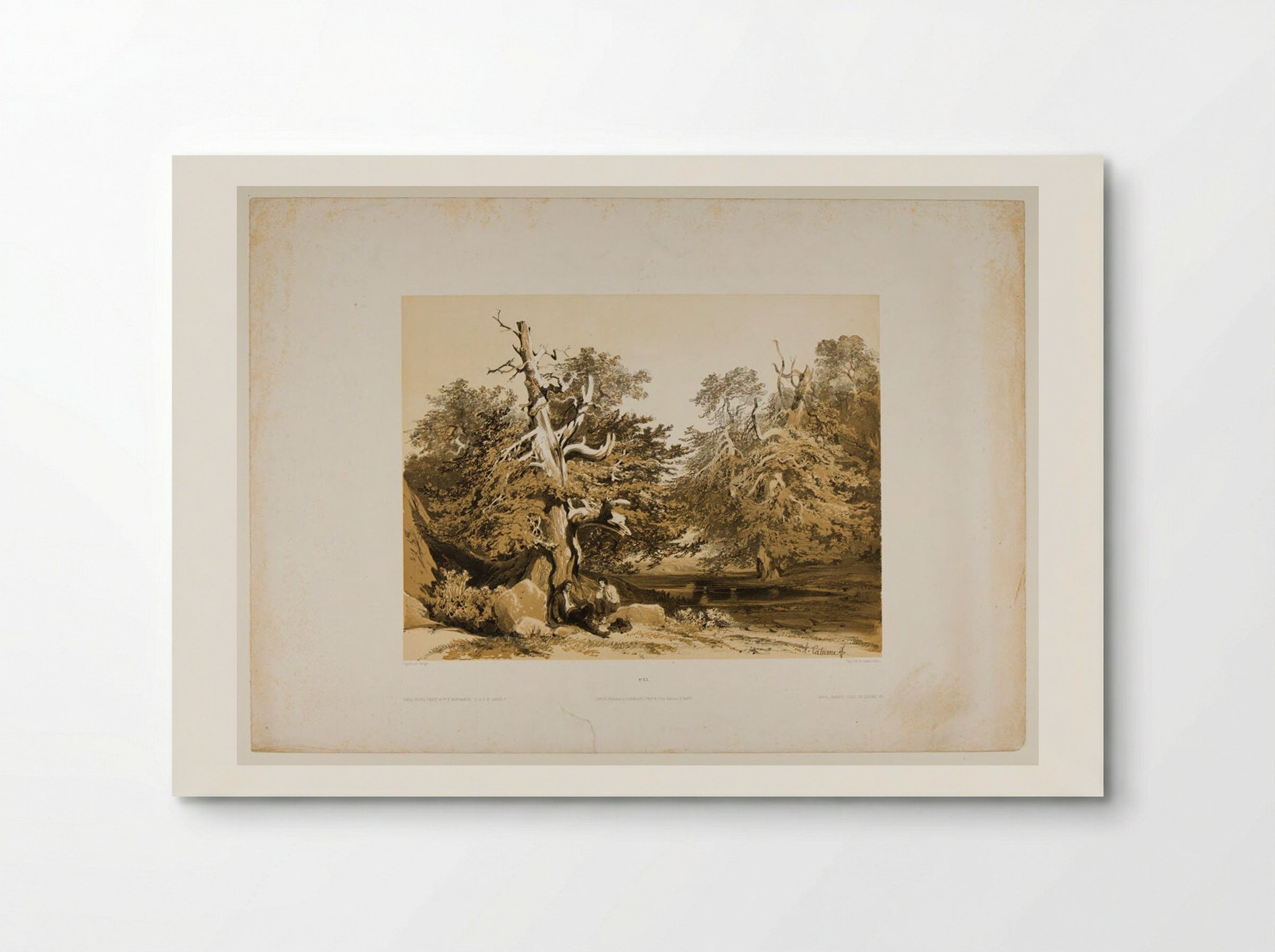 Ifs (Yew Trees) - Alexandre Calame - Poster