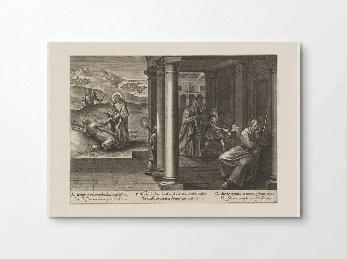 Ignatius on the Way to Venice - Theodoor Galle - Poster