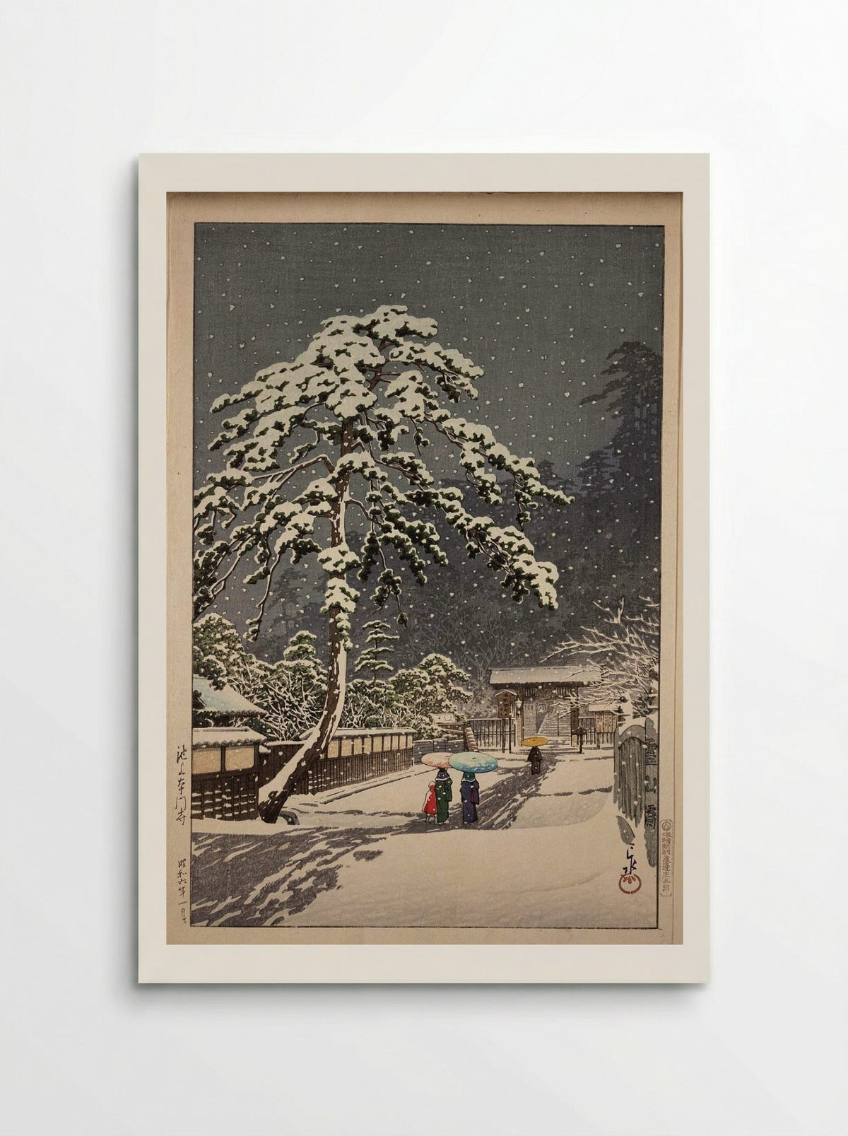 Ikegami Honmonji Temple - Hasui Kawase - Poster