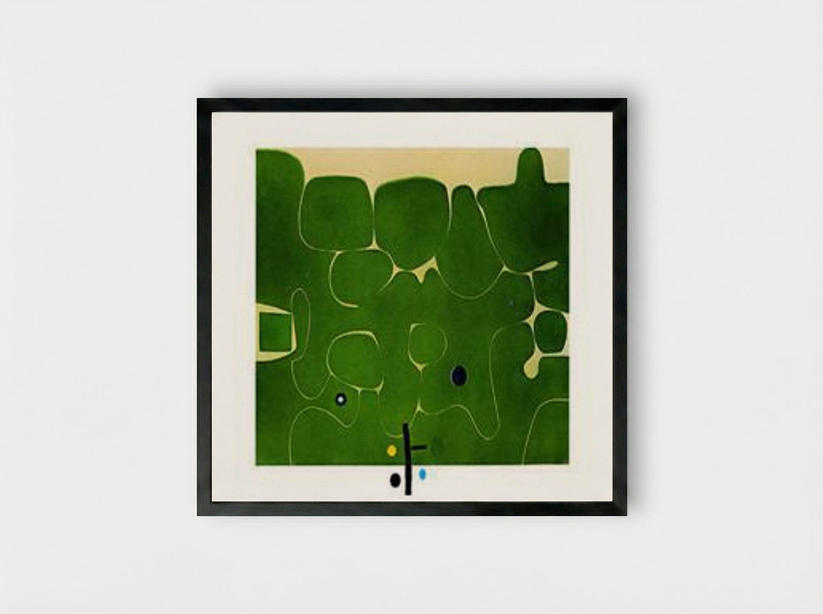 Il Labirinto della Psiche - Victor Pasmore - Framed Print Black