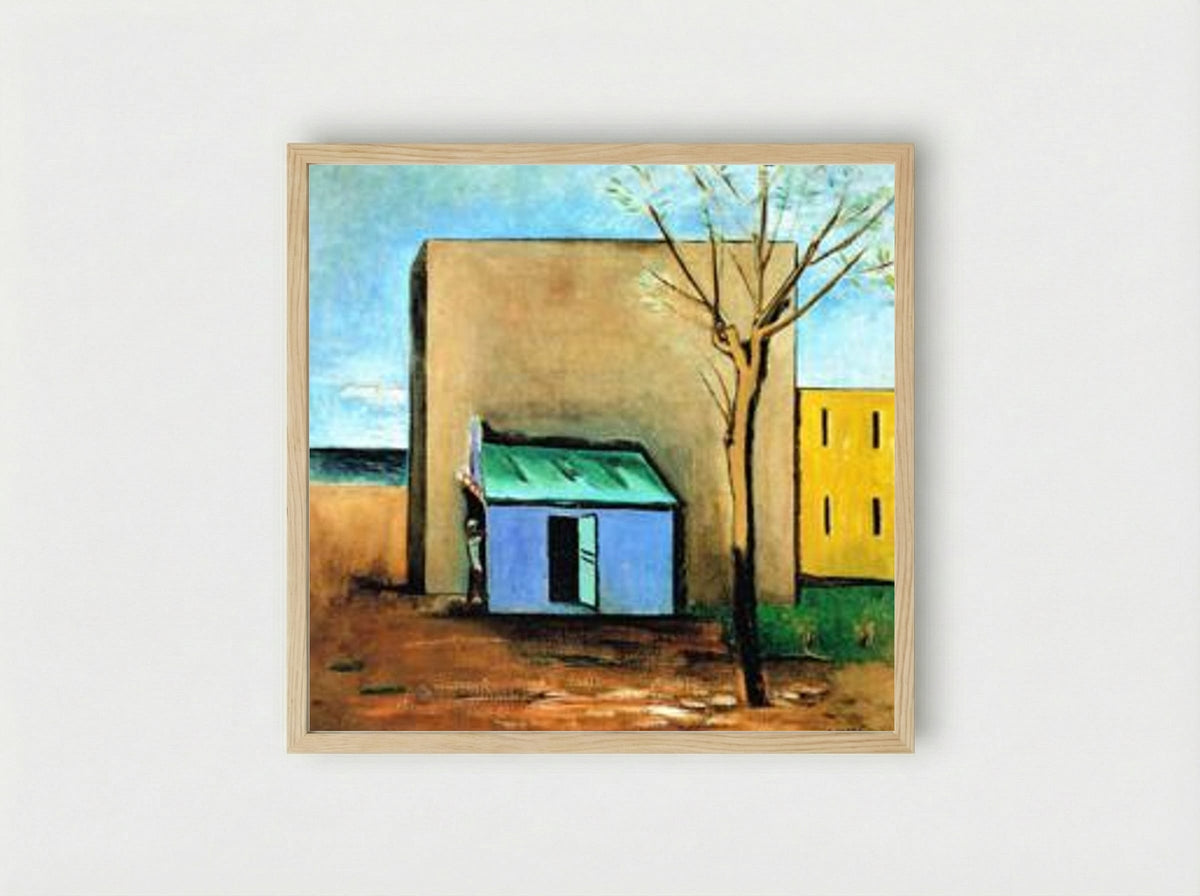 Il bersaglio (The Target) - Carlo Carrà - Framed Print Wood