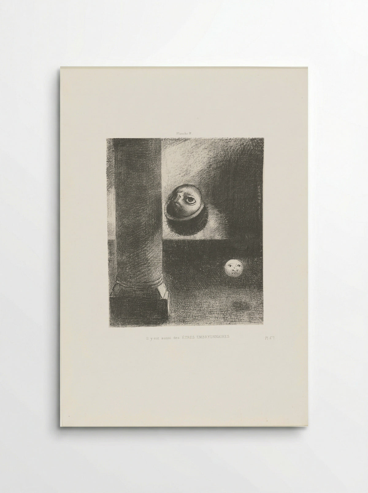 Il y eut aussi des êtres embryonnaires - Odilon Redon - Poster