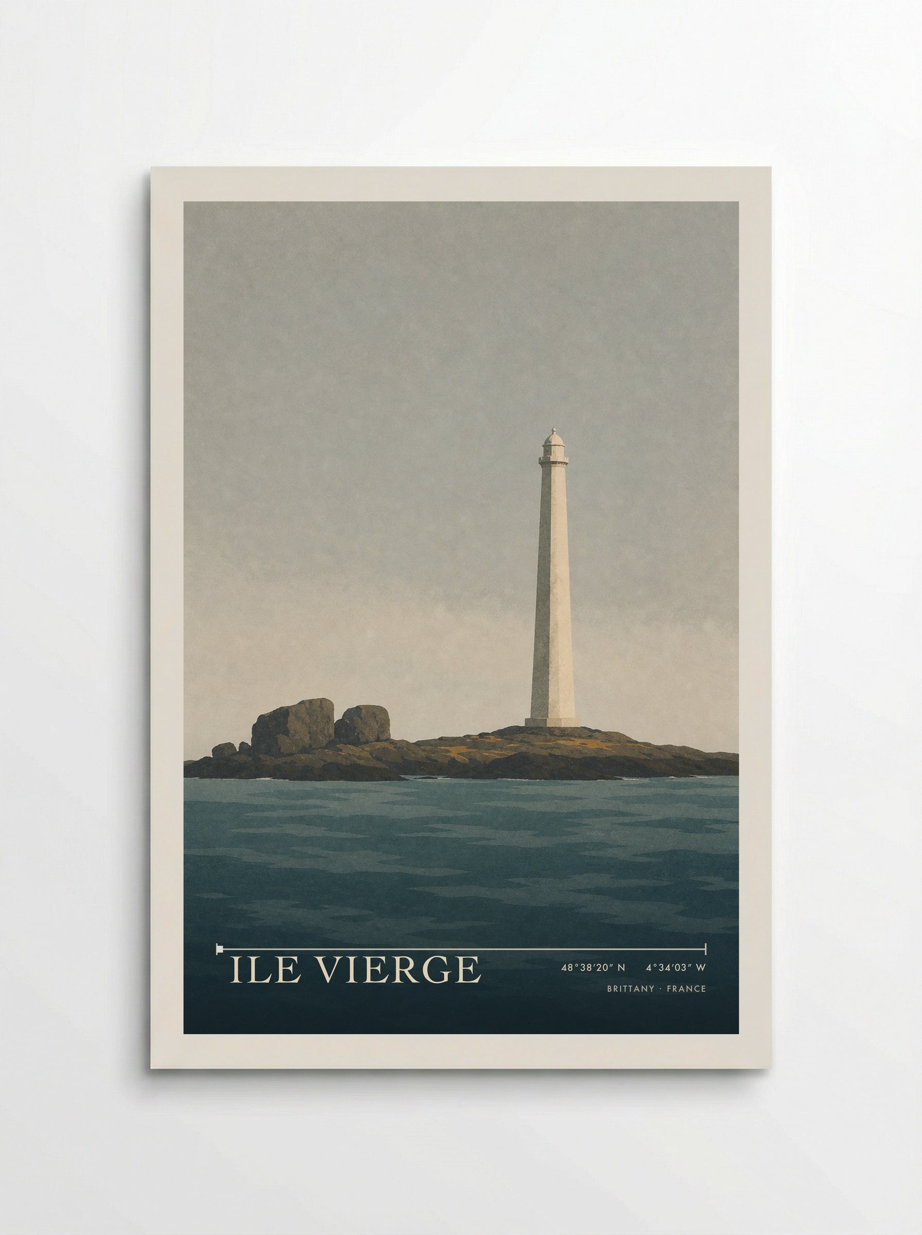 Ile Vierge Travel Poster Artwork - Poster