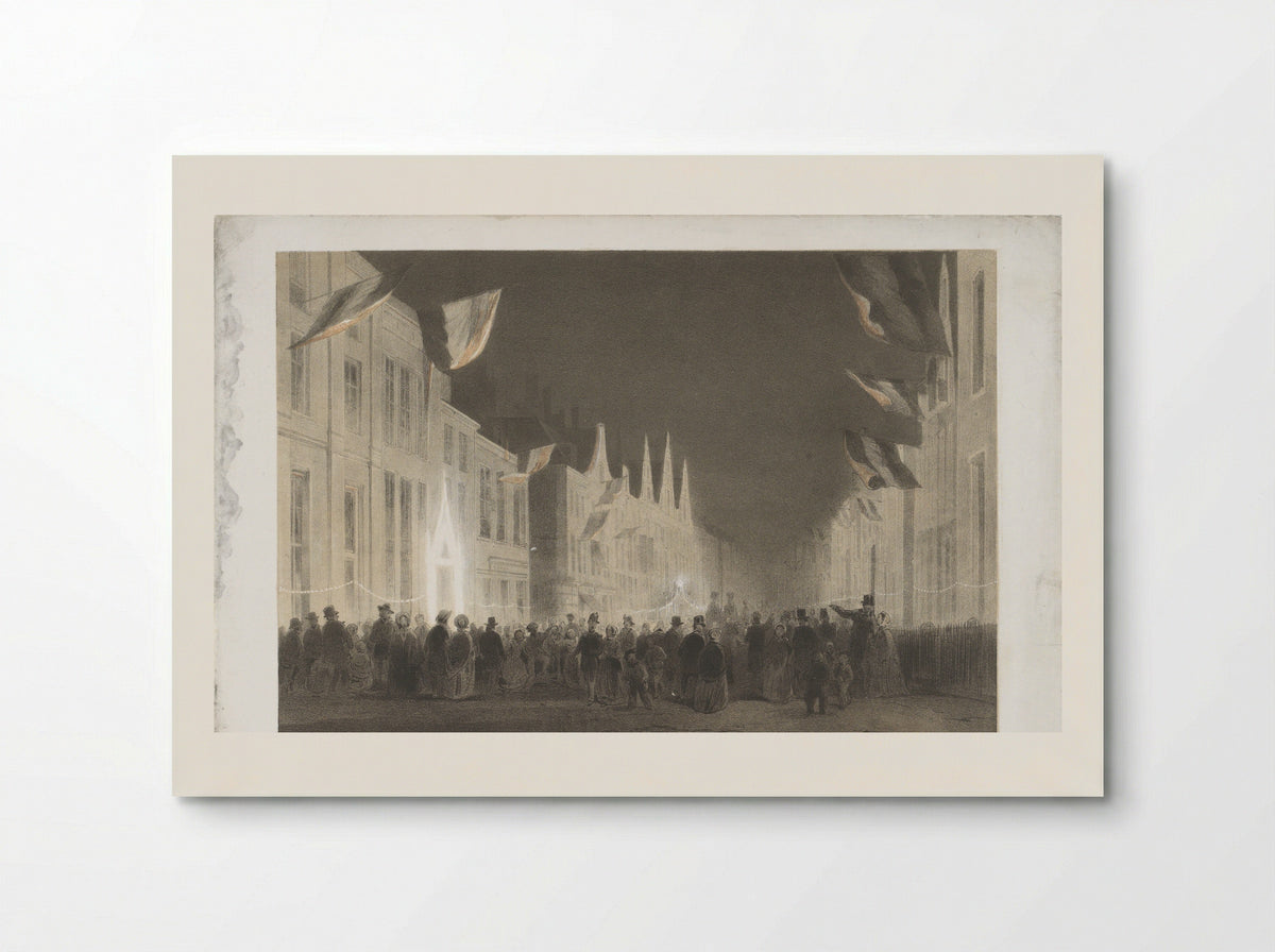 Illuminatie in de Breestraat - Jacobus Hazenberg - Poster