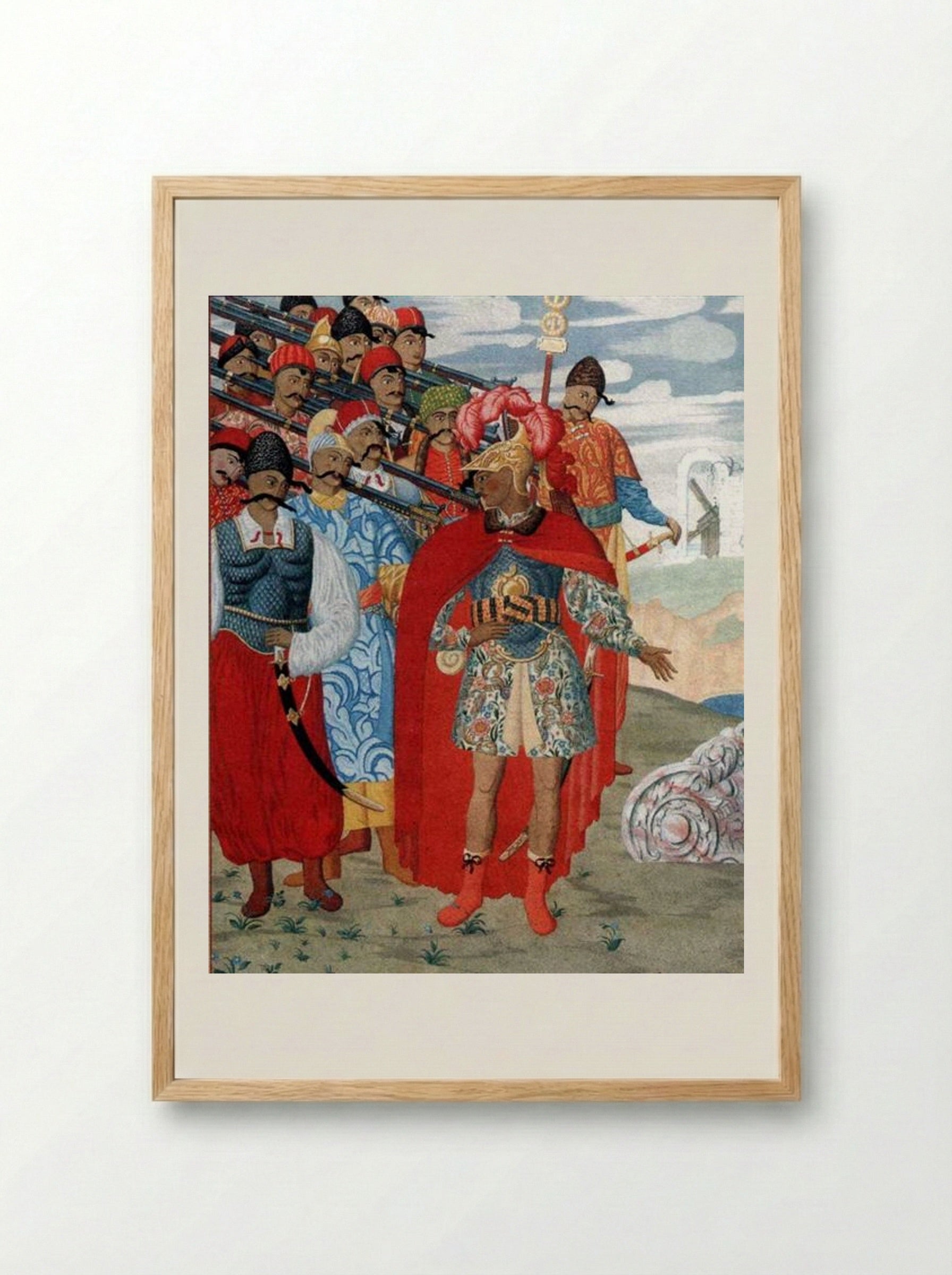 Illustration for Aeneid by I. Kotlyarevsky - Heorhiy Narbut - Framed Print Wood