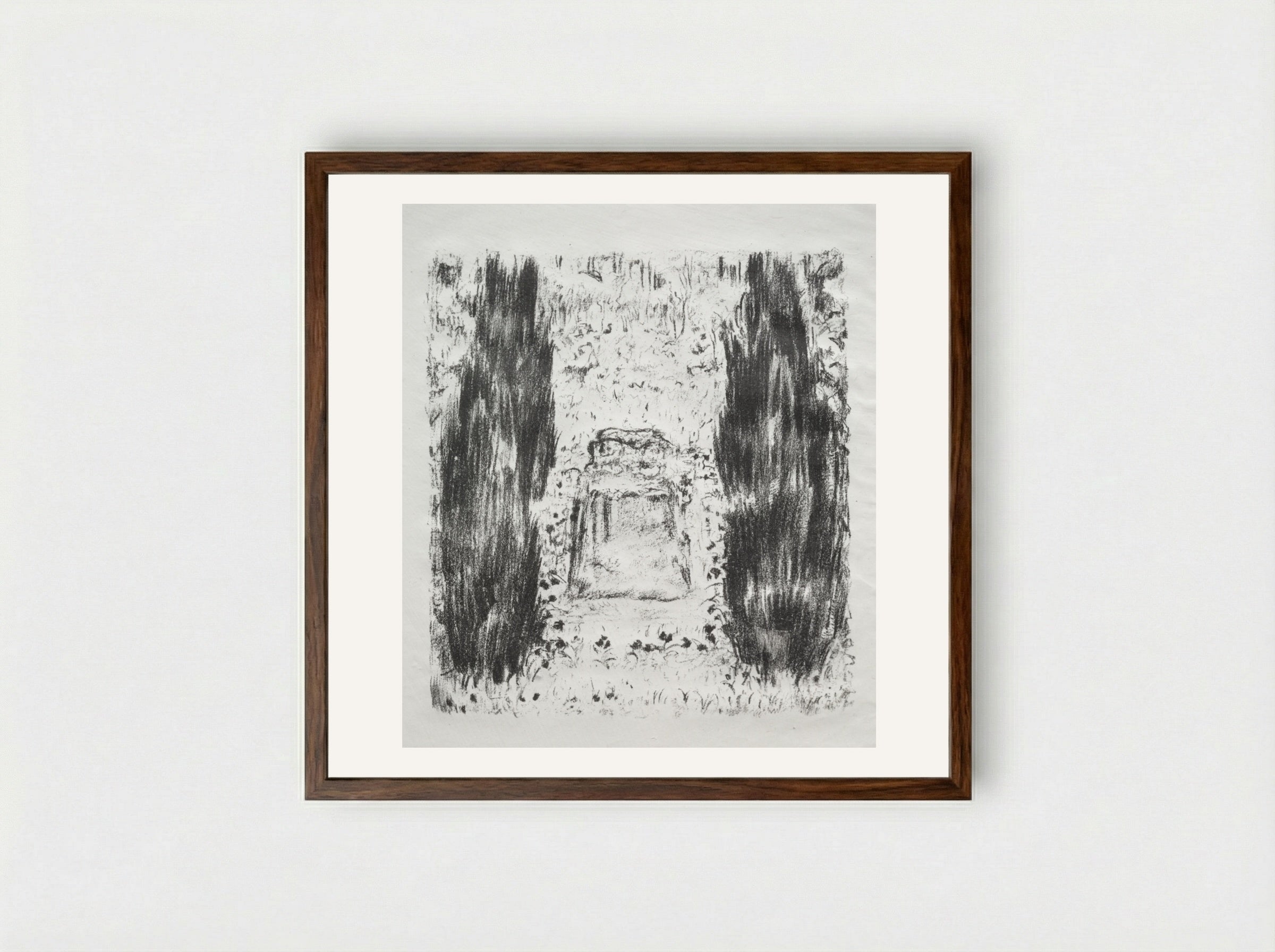 Illustration for Daphnis and Chloë - Pierre Bonnard - Framed Print Dark Wood