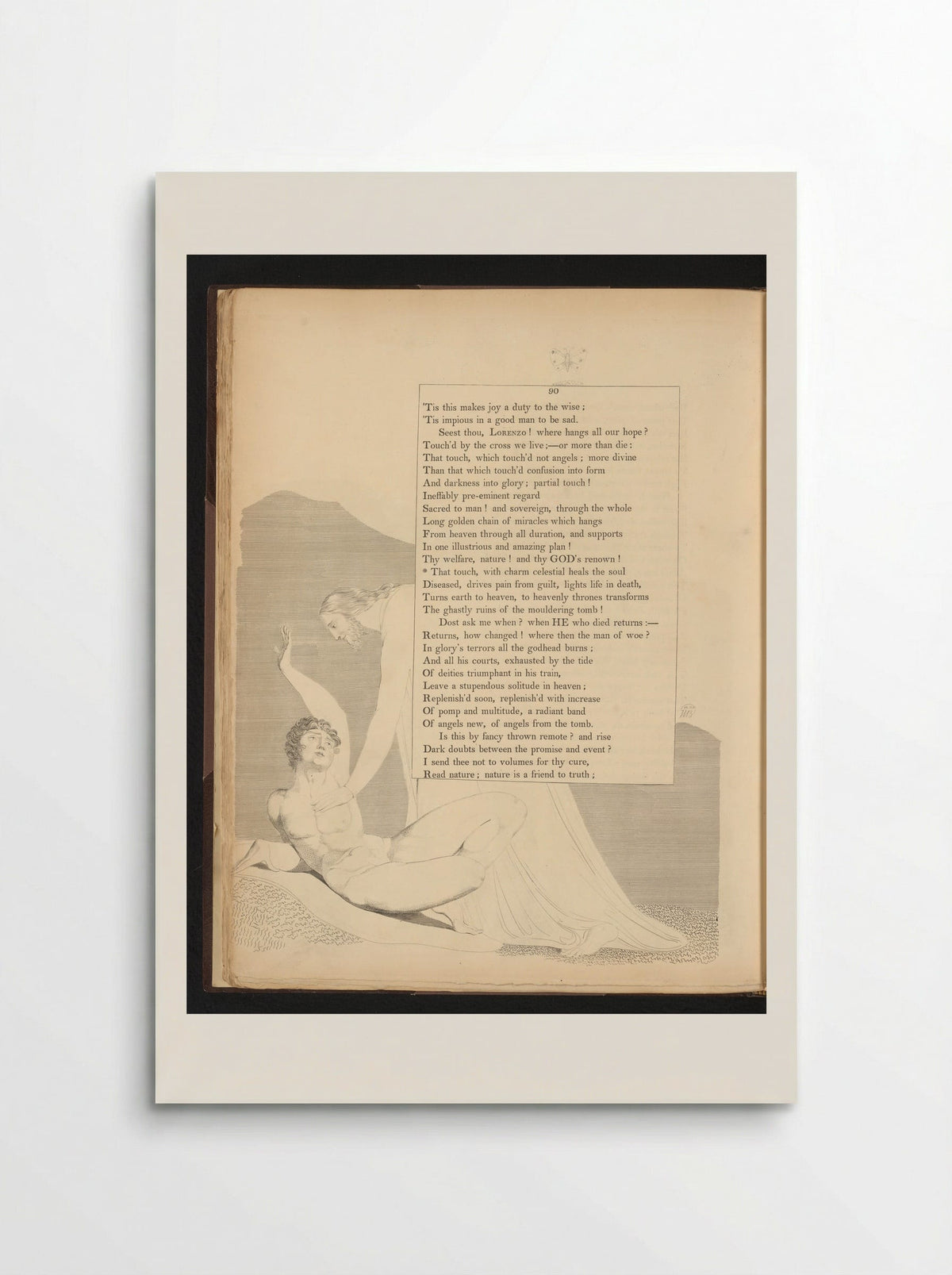 Illustration to Edward Young's Night Thoughts, Page 90 - William Blake - Poster