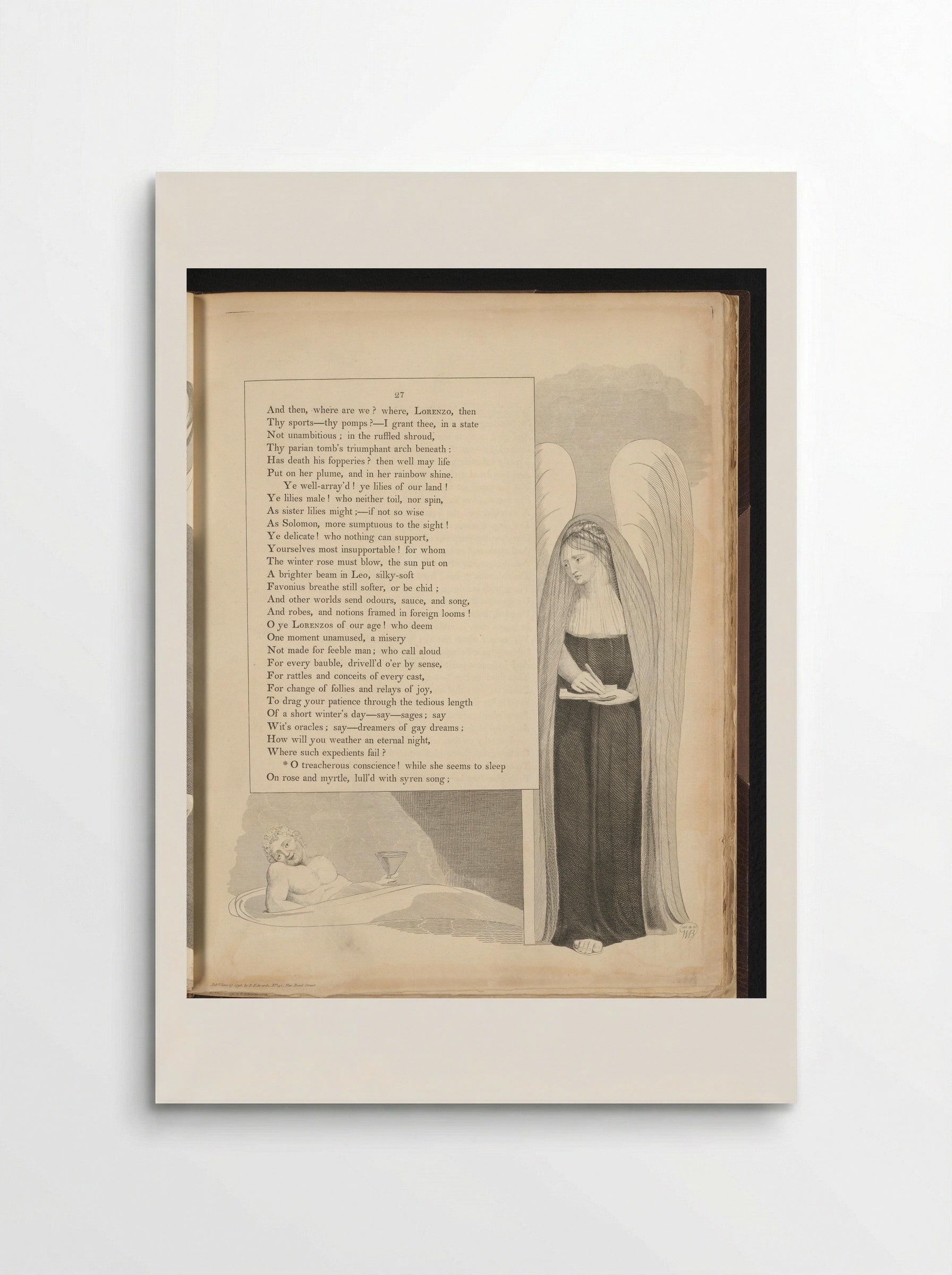 Illustration to Night Thoughts - William Blake - Poster