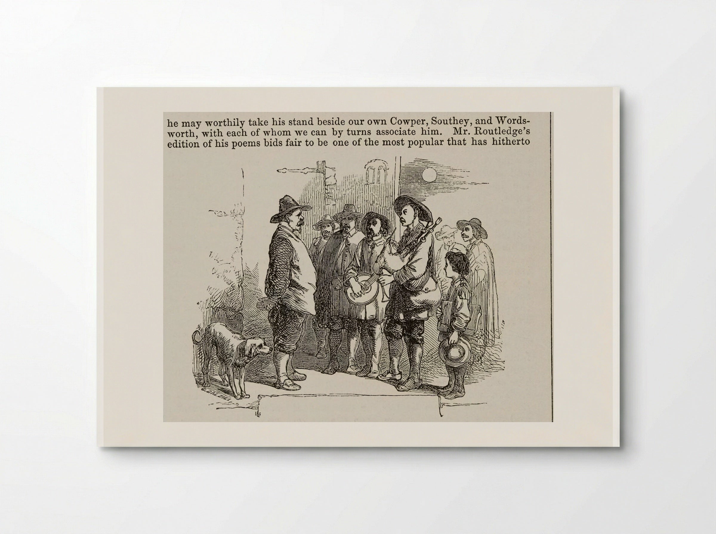 Illustration to The Poetical Works of H.W. Longfellow - Edward Dalziel - Poster