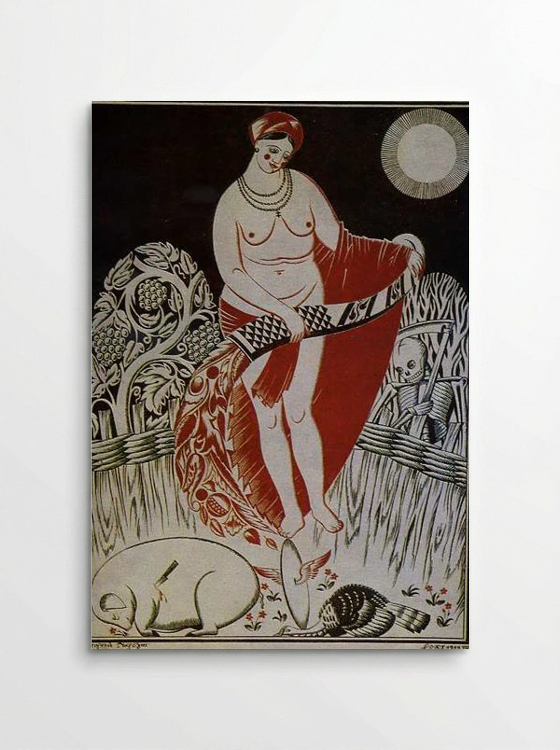 Illustration to Volodymyr Narbut's poem 'Before the Easter' - Heorhiy Narbut - Poster