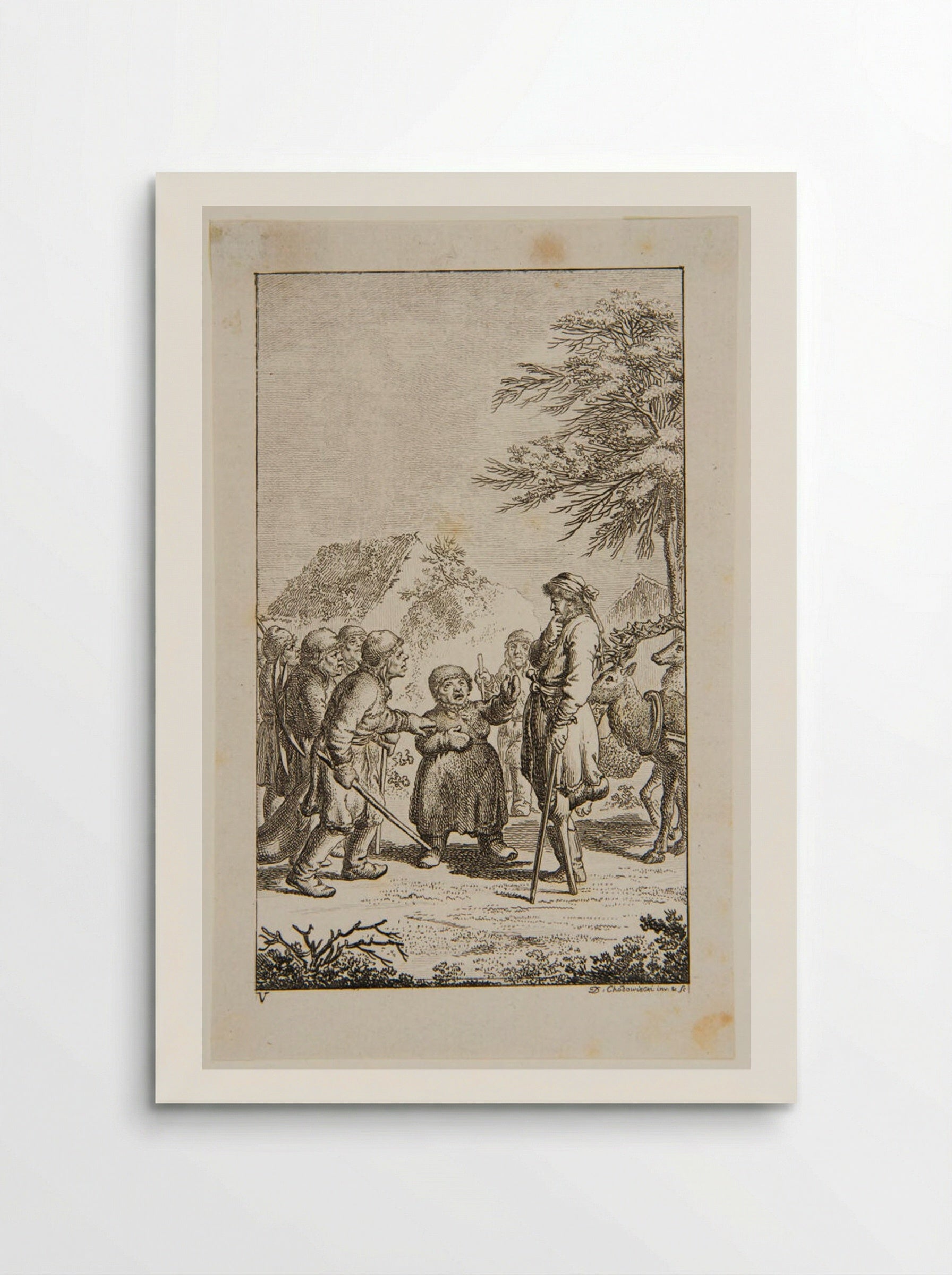 Illustration to Voltaire's Candide - Daniel Nikolaus Chodowiecki - Poster