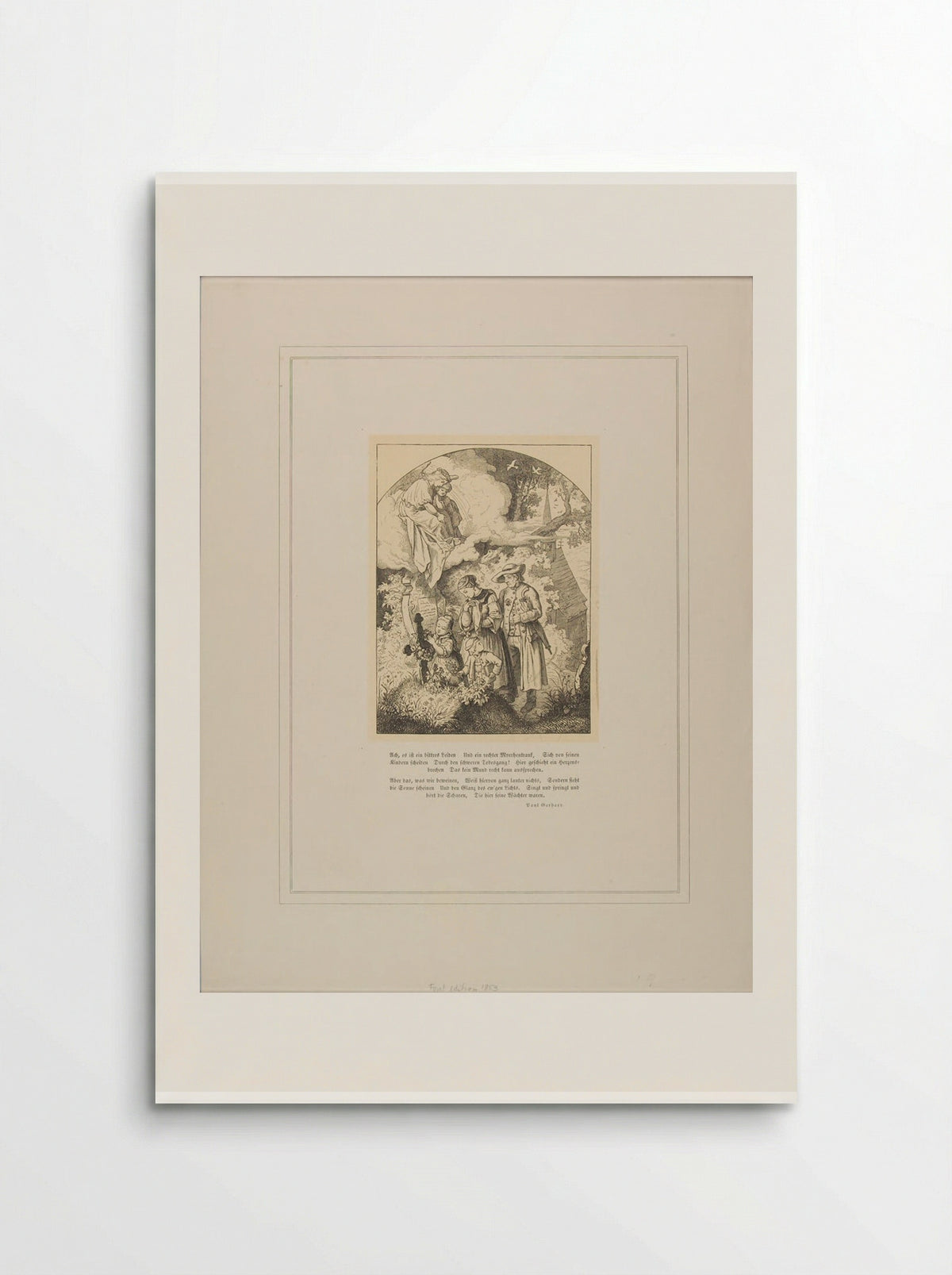 Illustration to a Poem by Paul Gerhard - Adrian Ludwig Richter - Poster