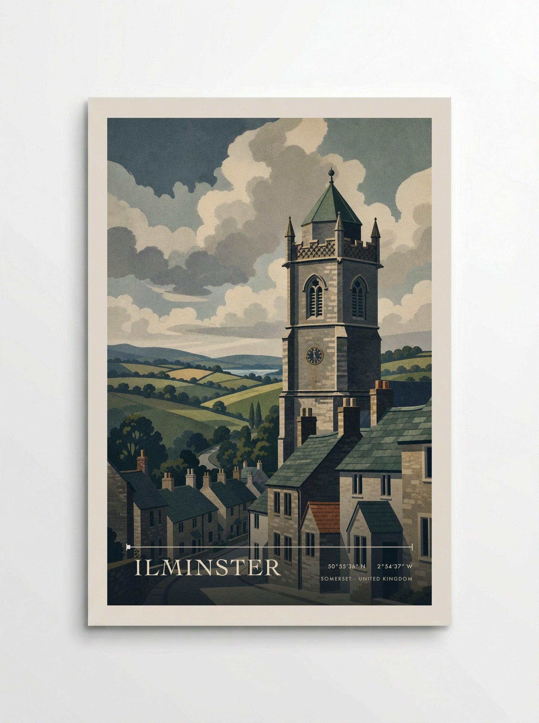 Ilminster Somerset United Kingdom Travel Poster - Poster