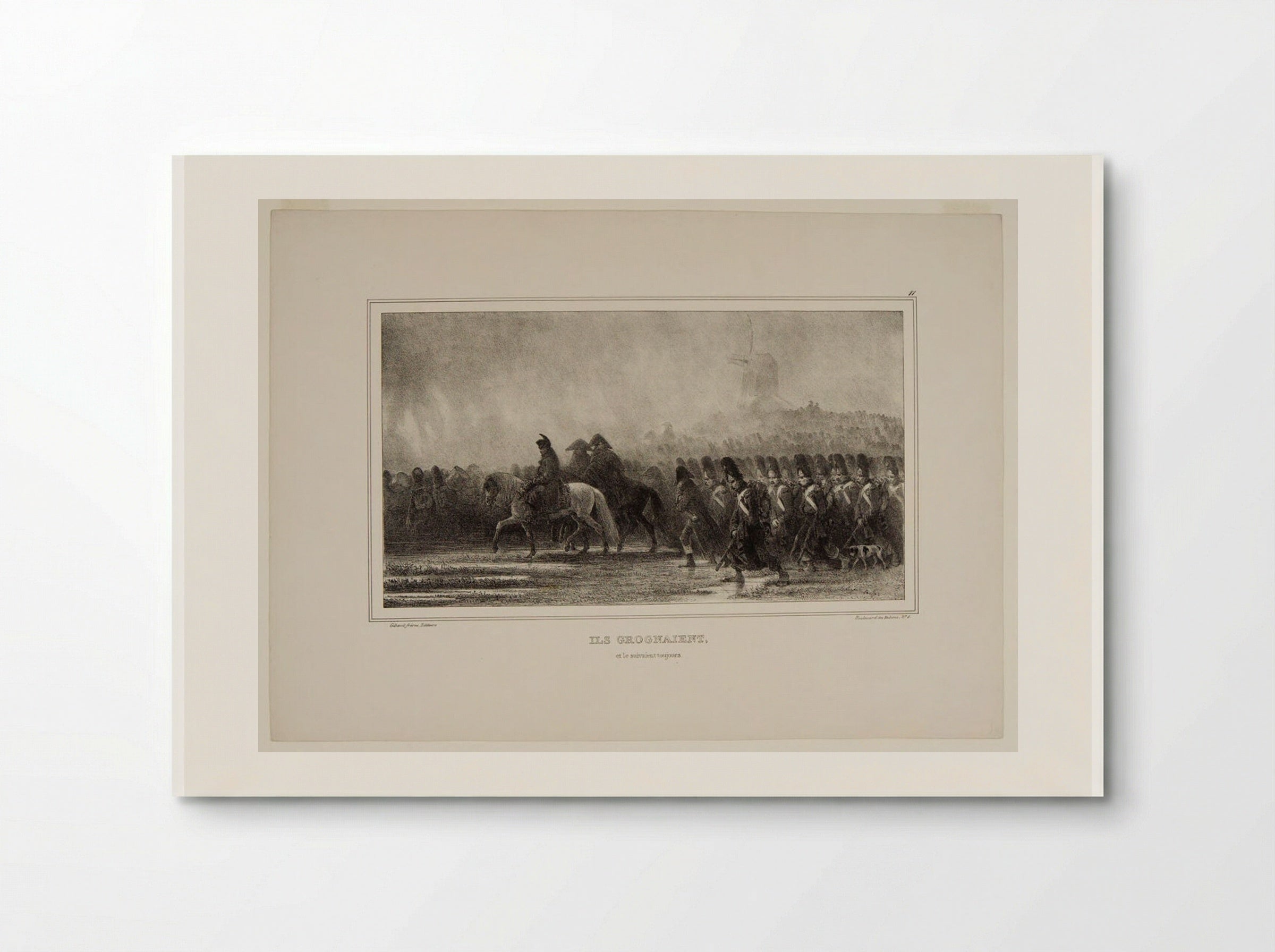 Ils grognaient, et le suivaient toujours - Denis-Auguste-Marie Raffet - Poster