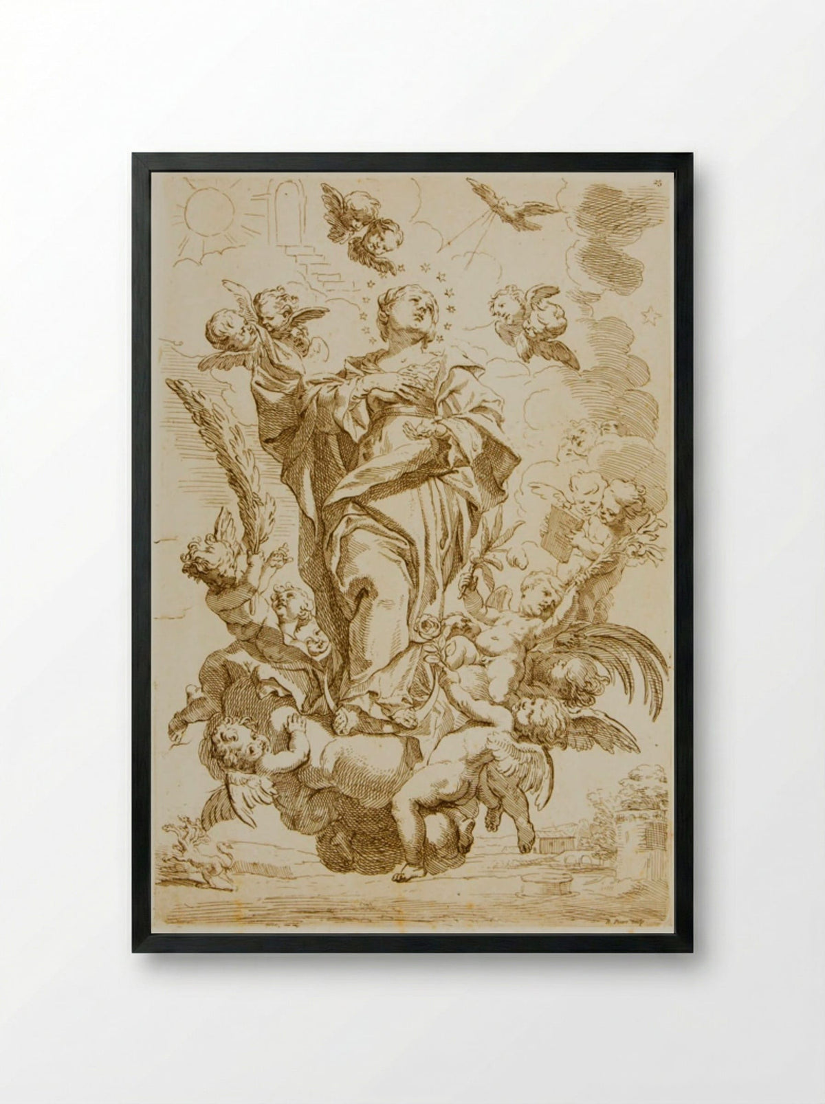Immaculate Conception - Bernard Picart - Framed Print Black