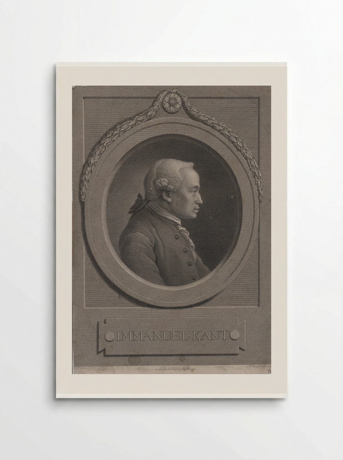 Immanuel Kant - Johann Friedrich Bause - Poster