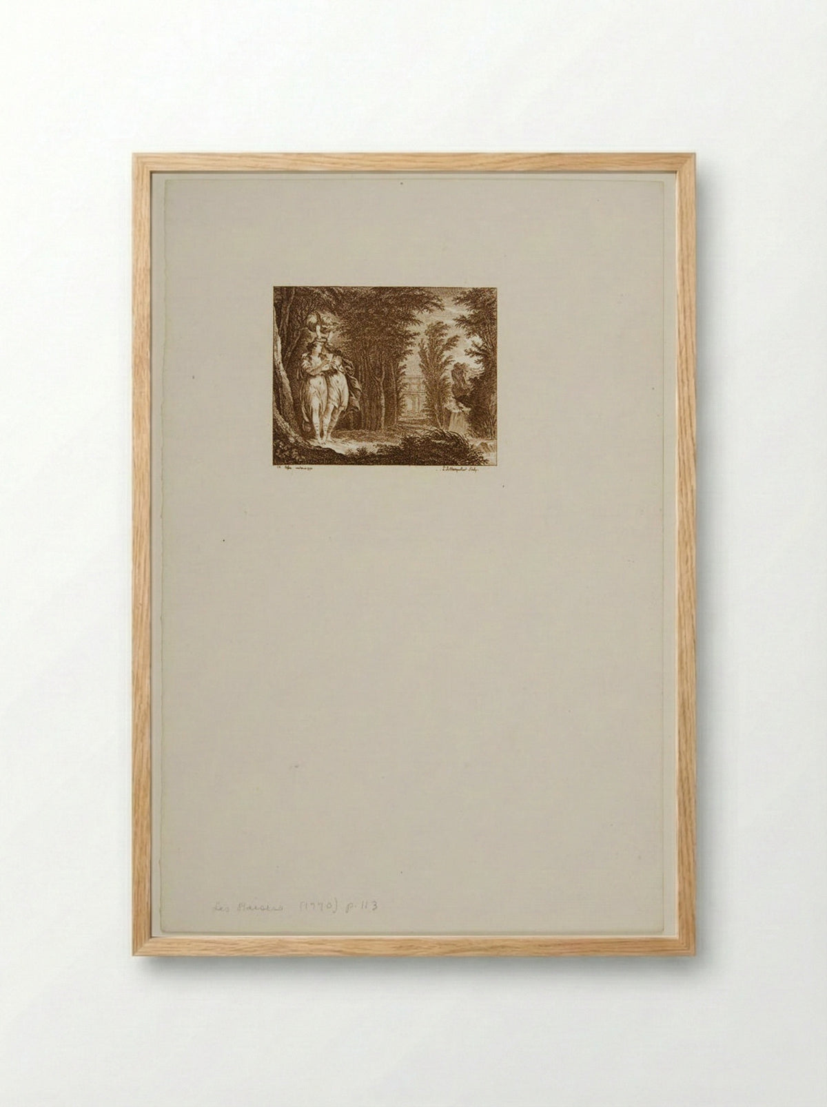 Immortality, Illustration to Les Baisers - Louis Joseph Masquelier - Framed Print Wood