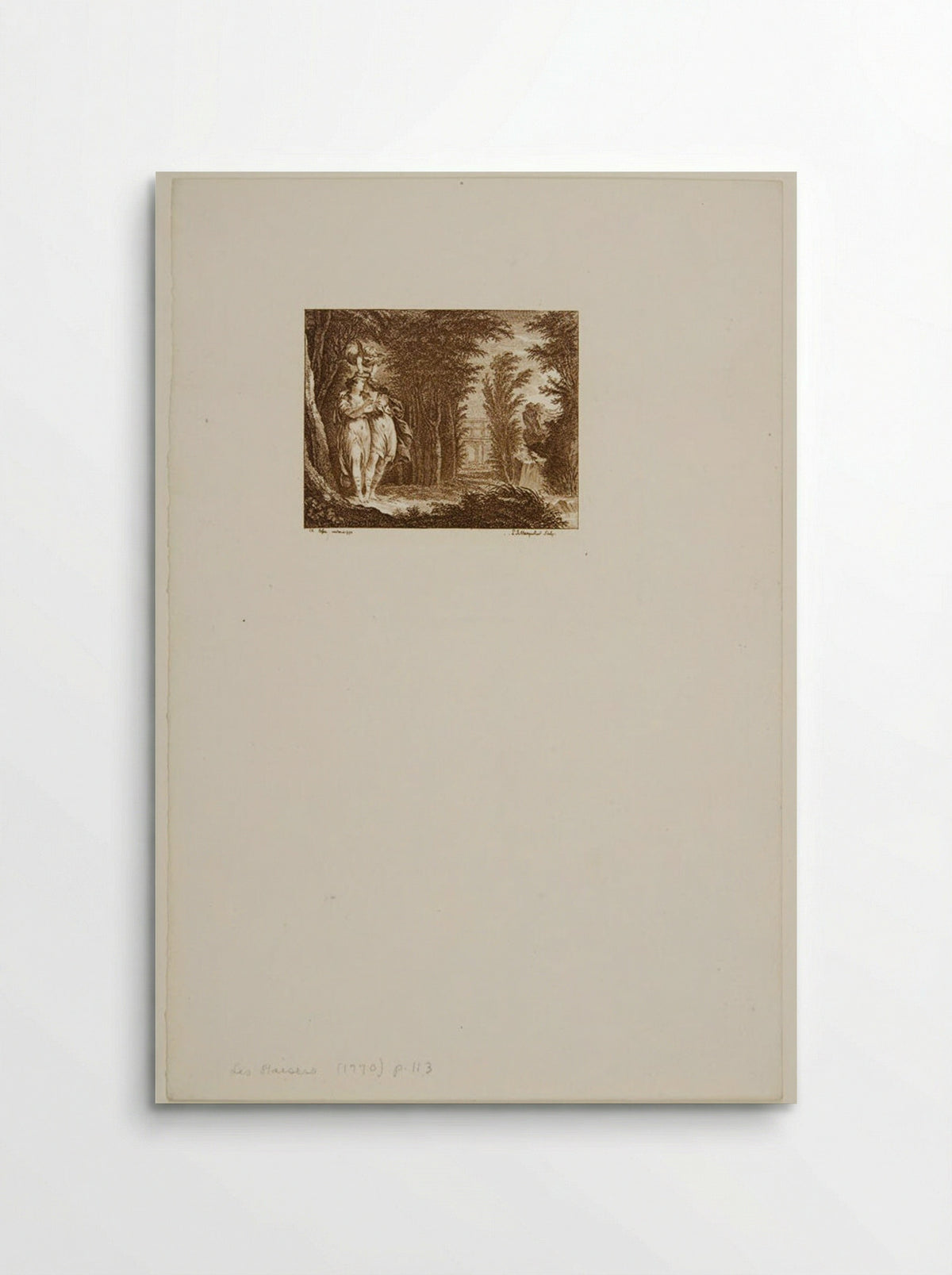 Immortality, Illustration to Les Baisers - Louis Joseph Masquelier - Poster