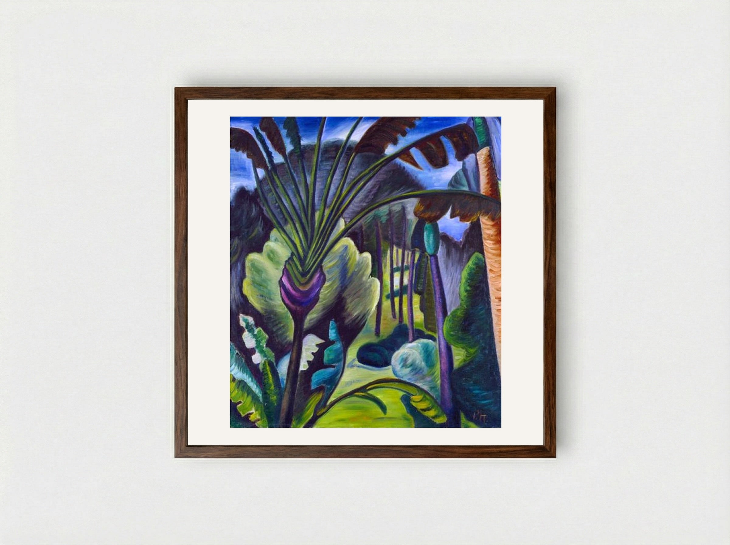In Bermuda - Prudence Heward - Framed Print Dark Wood