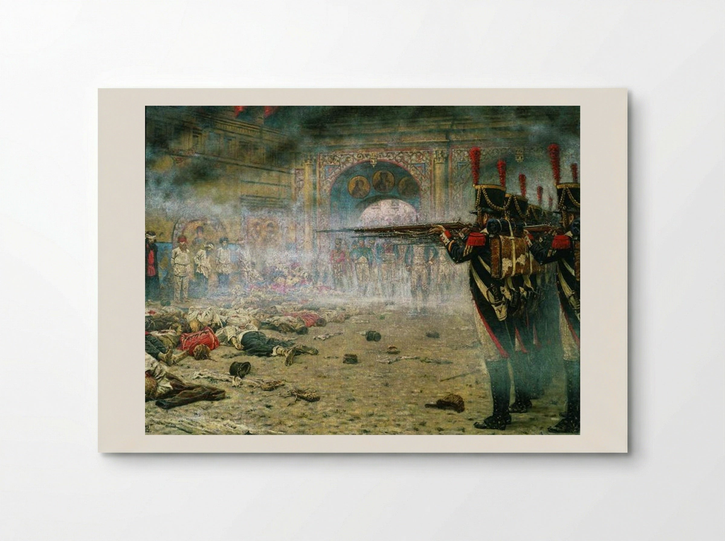 In Defeated Moscow (Arsonists or Shooting in the Kremlin) - Vasily Vereshchagin - Poster