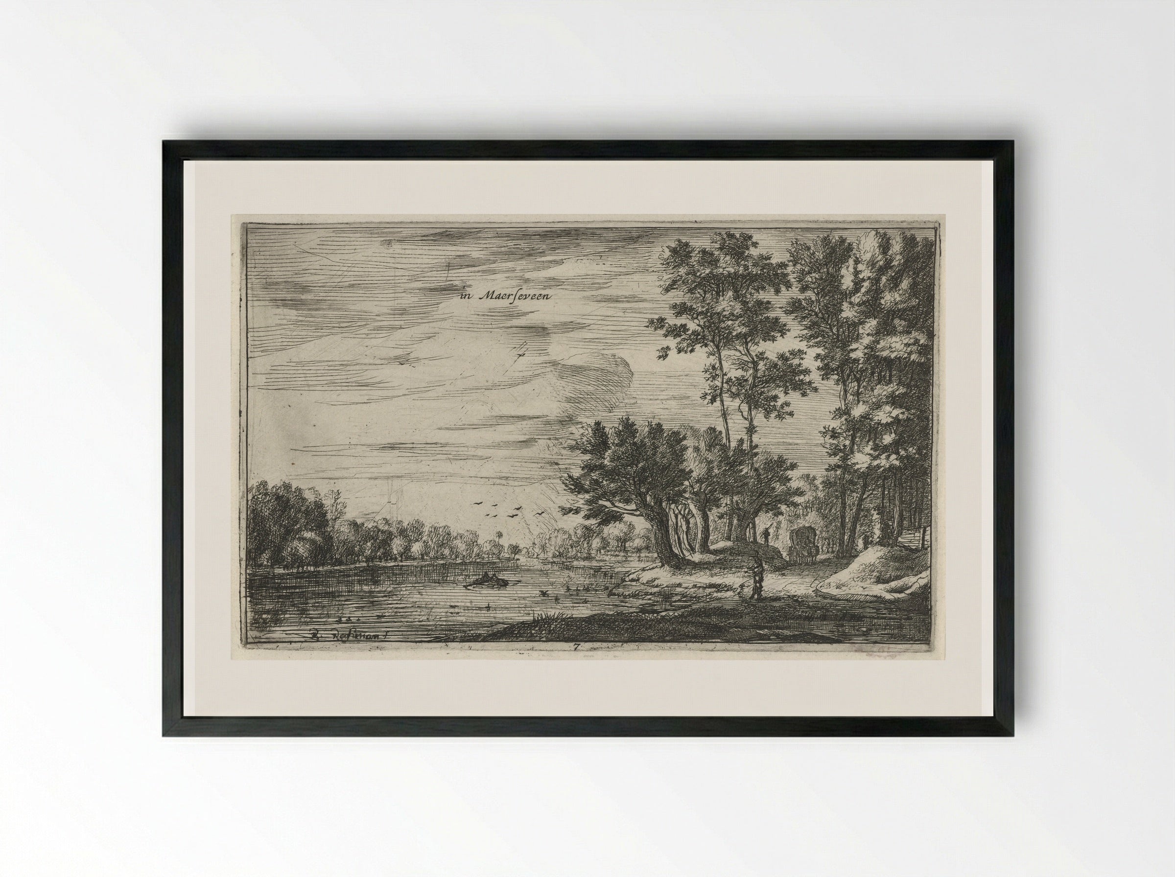 In Maerseveen - Roelant Roghman - Framed Print Black