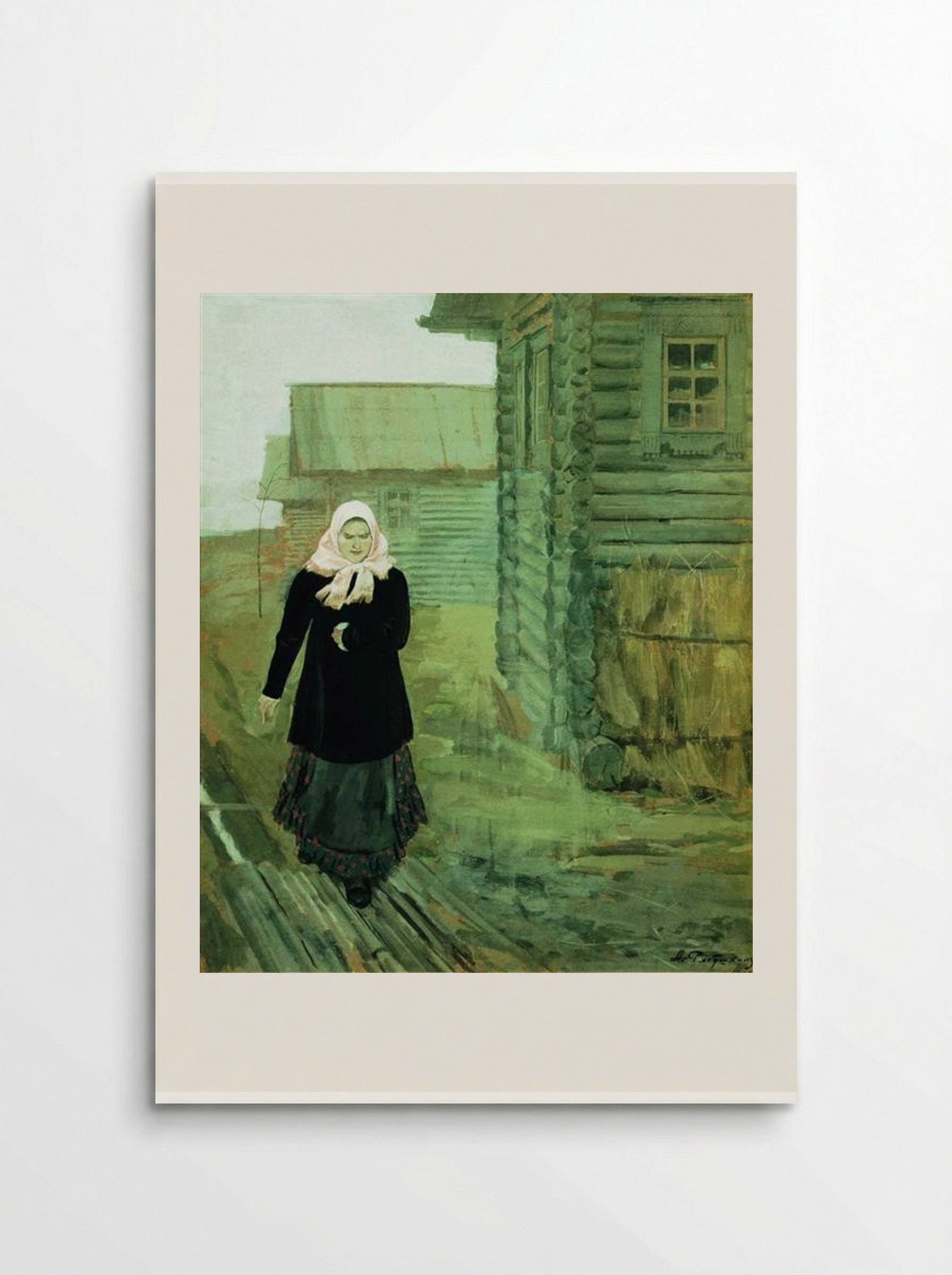 In a Village. Going to Liturgy - Andrei Ryabushkin - Poster