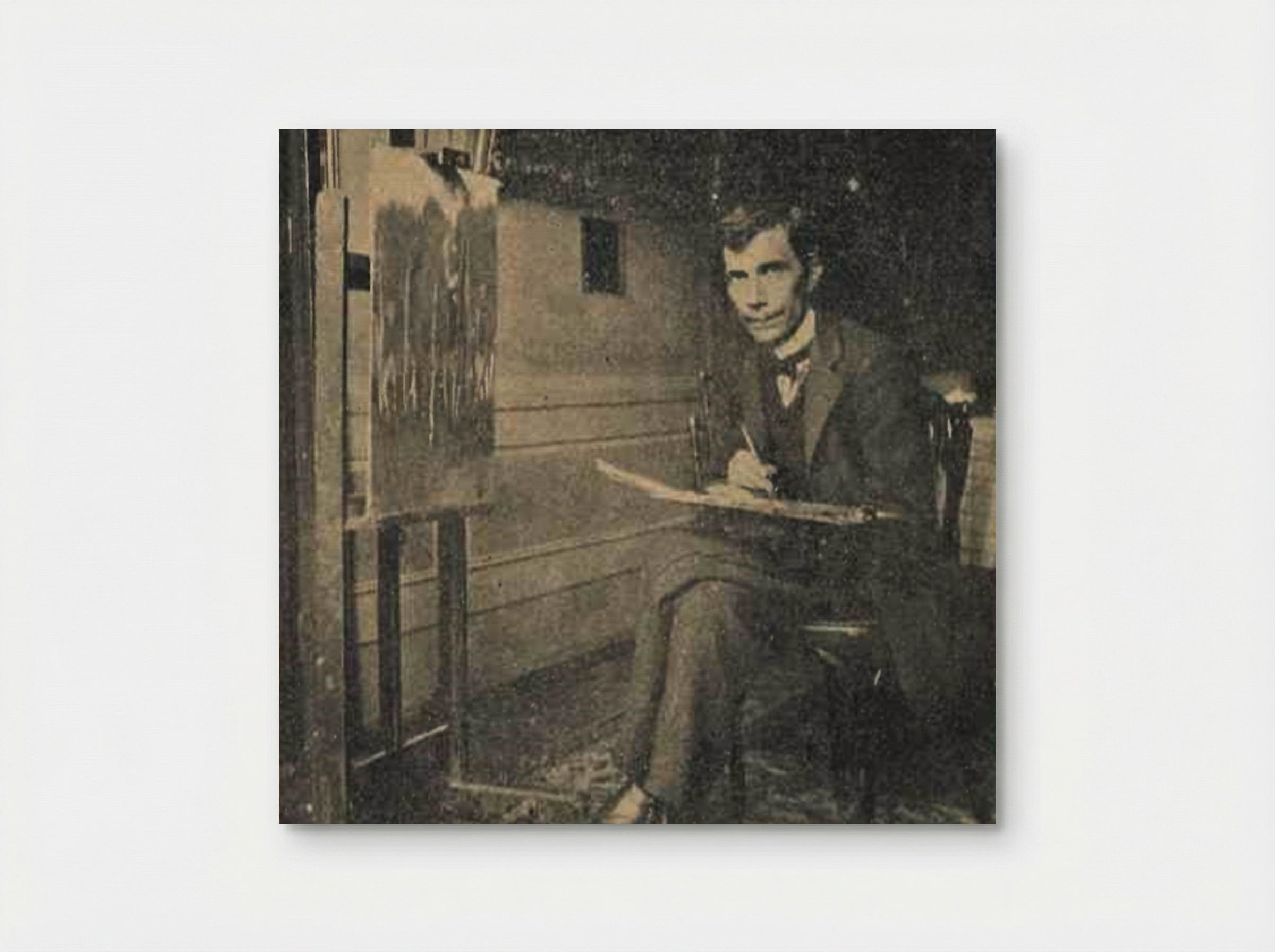 In atelier (Self-Portrait) - Stefan Luchian - Poster