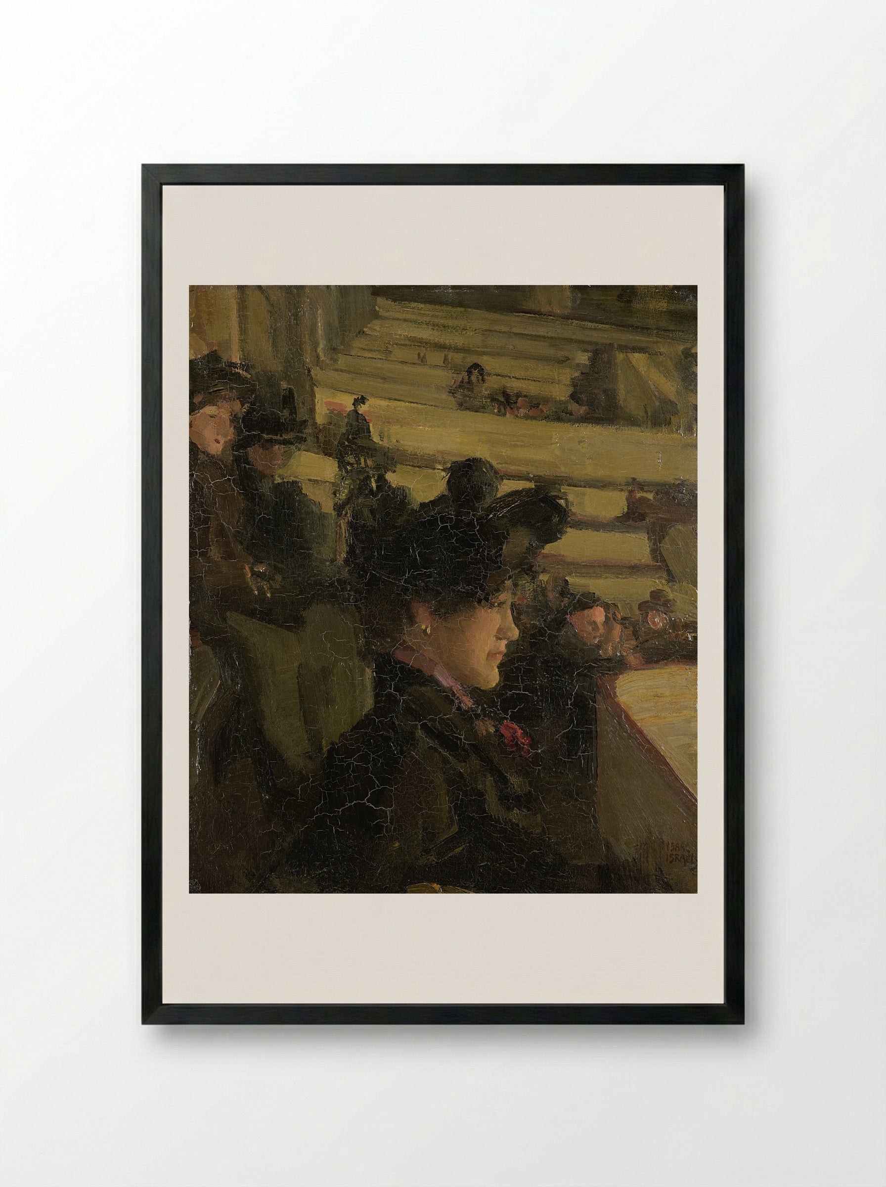 In het theater - Isaac Israels - Framed Print Black