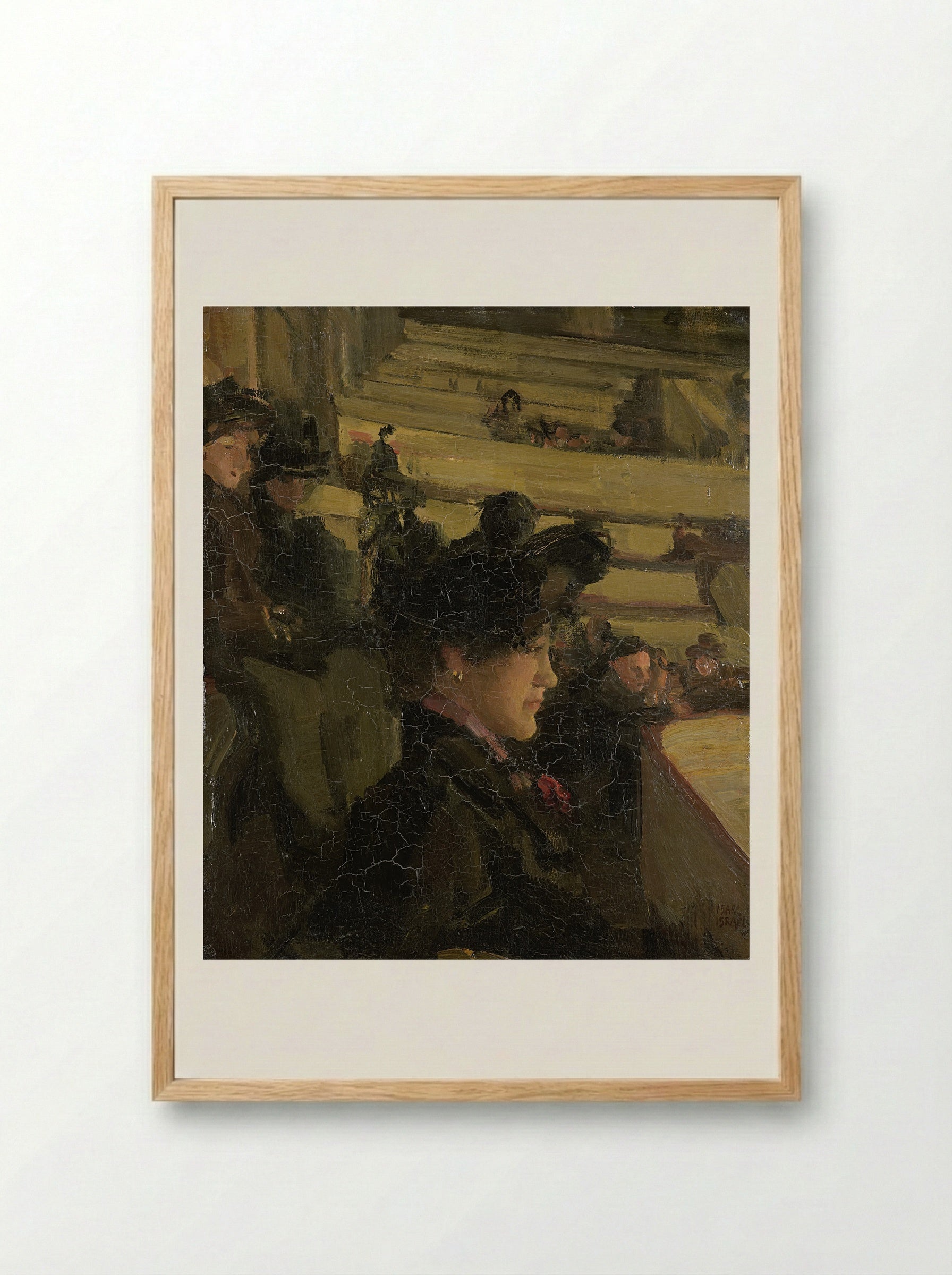 In het theater - Isaac Israels - Framed Print Wood