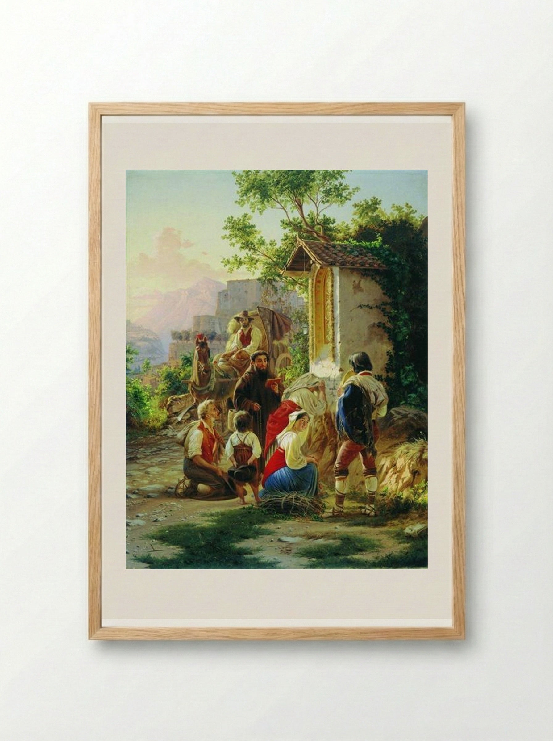 In the Chapel - Fyodor Bronnikov - Framed Print Wood