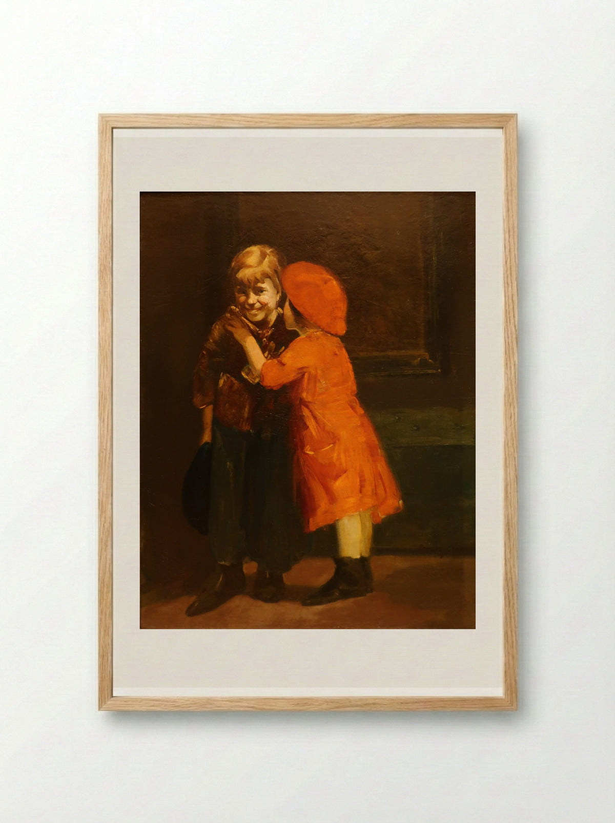 In the Corner - George Luks - Framed Print Wood