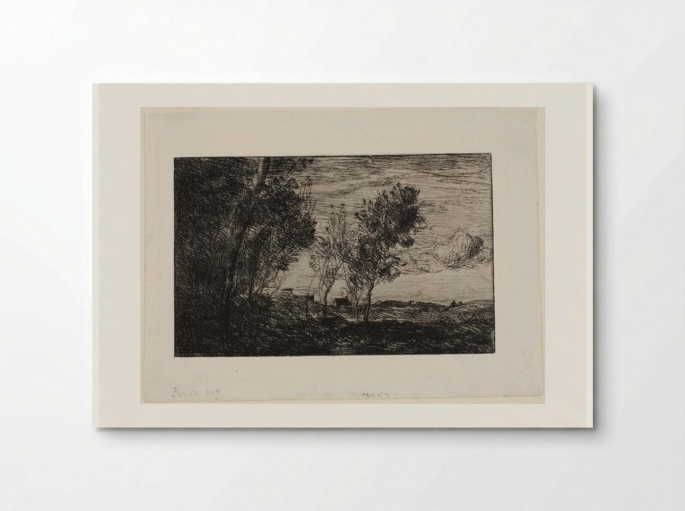 In the Dunes: Souvenir of the Woods of The Hague - Jean-Baptiste-Camille Corot - Poster