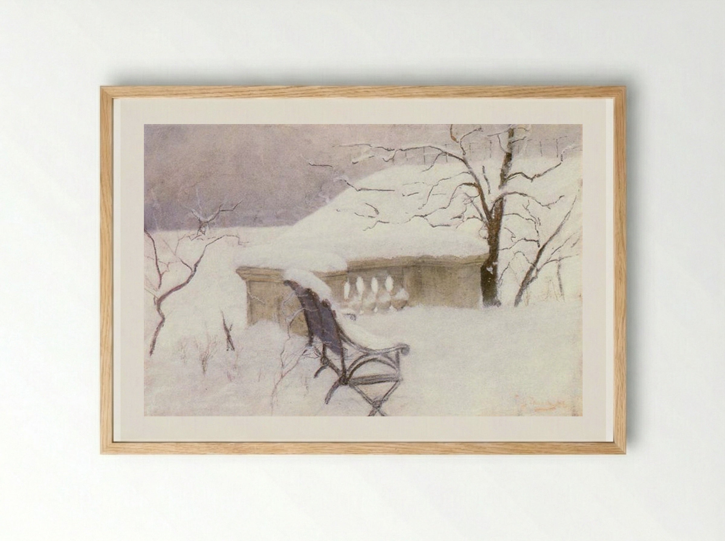 In the Elbank, Hamburg - Frits Thaulow - Framed Print Wood