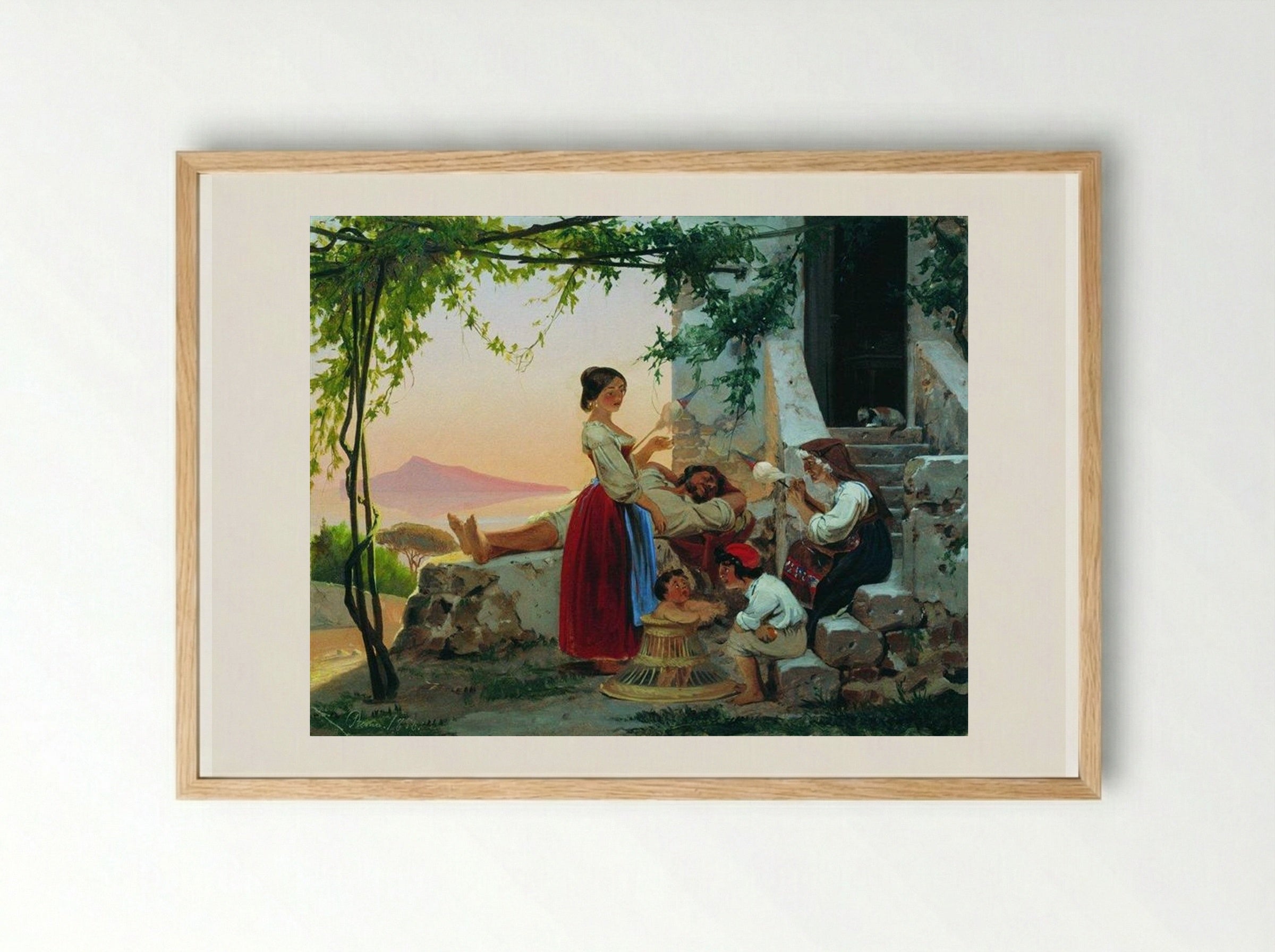 In the Family - Fyodor Bronnikov - Framed Print Wood