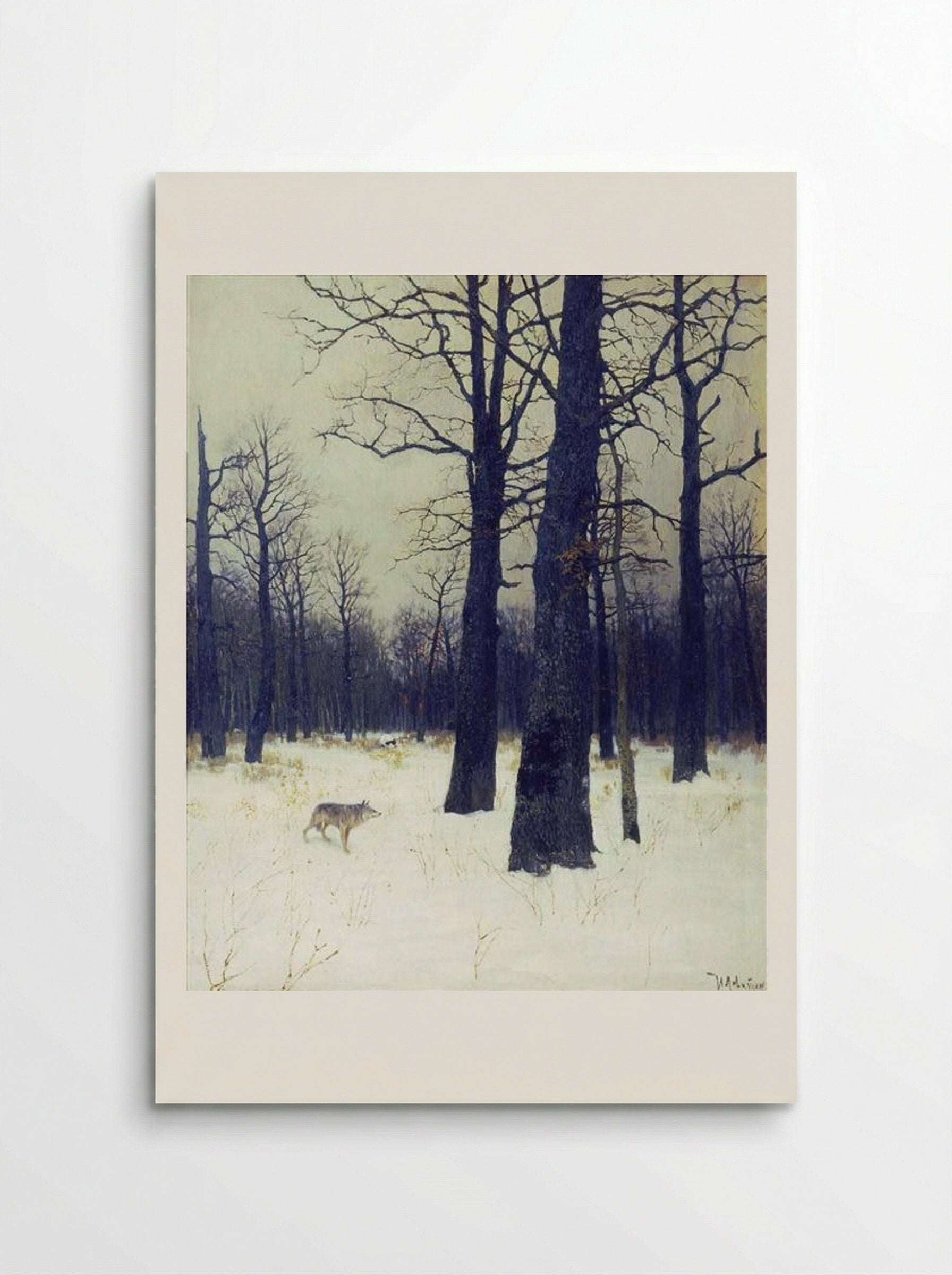 In the Forest in Winter - Isaac Levitan - Poster