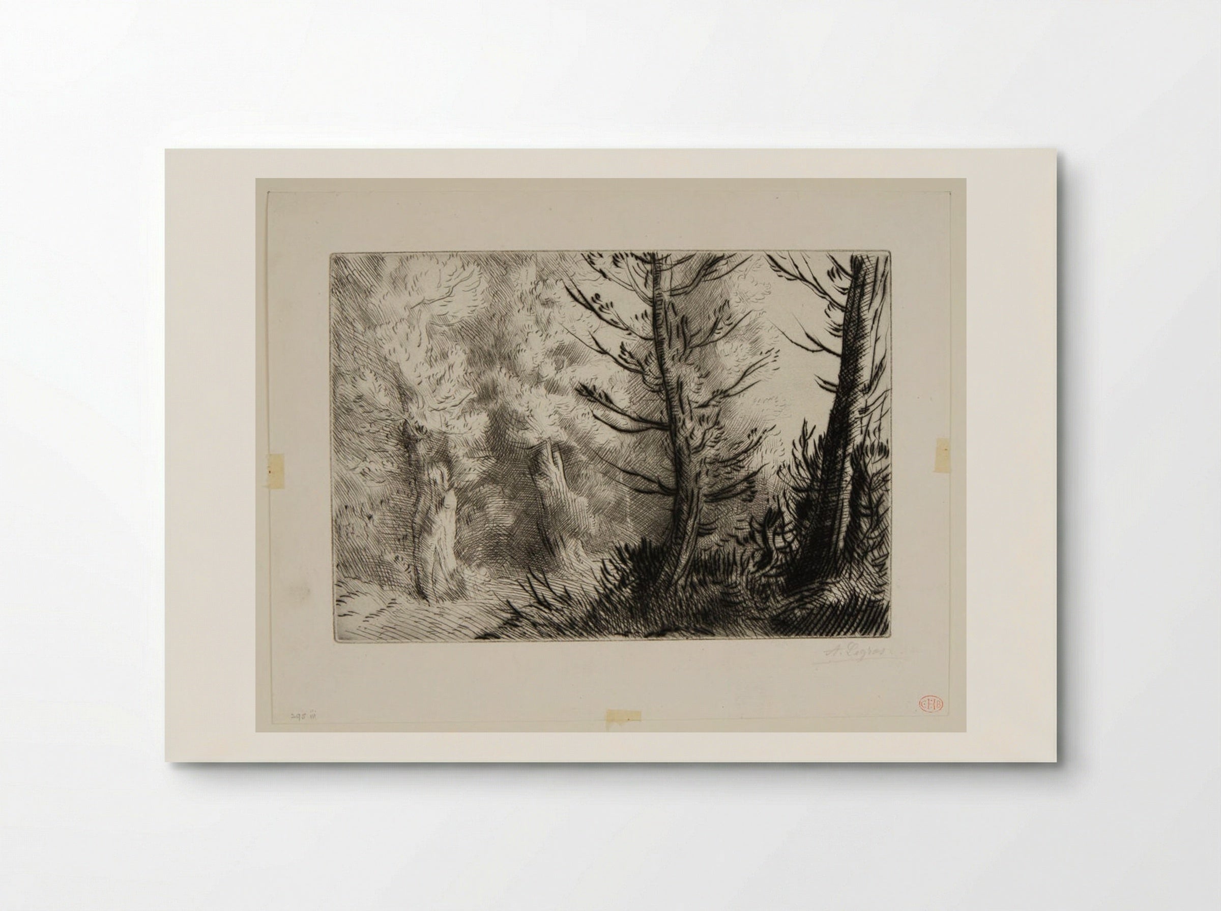 In the Forest of Fontainebleau - Alphonse Legros - Poster