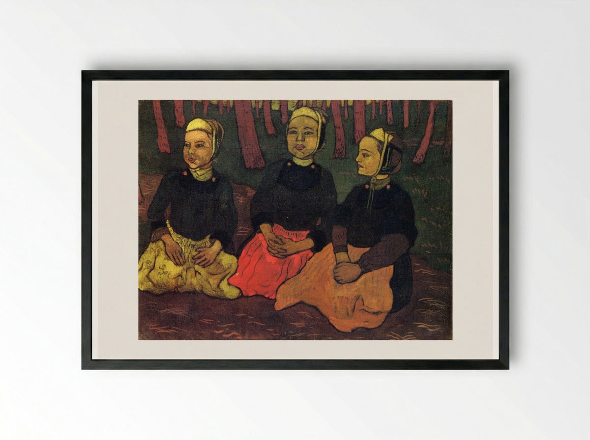 In the Forest - Georges Lacombe - Framed Print Black