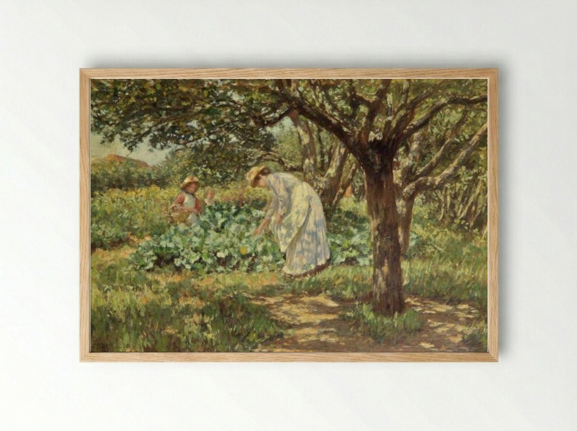 In the Garden - James Charles - Framed Print Wood