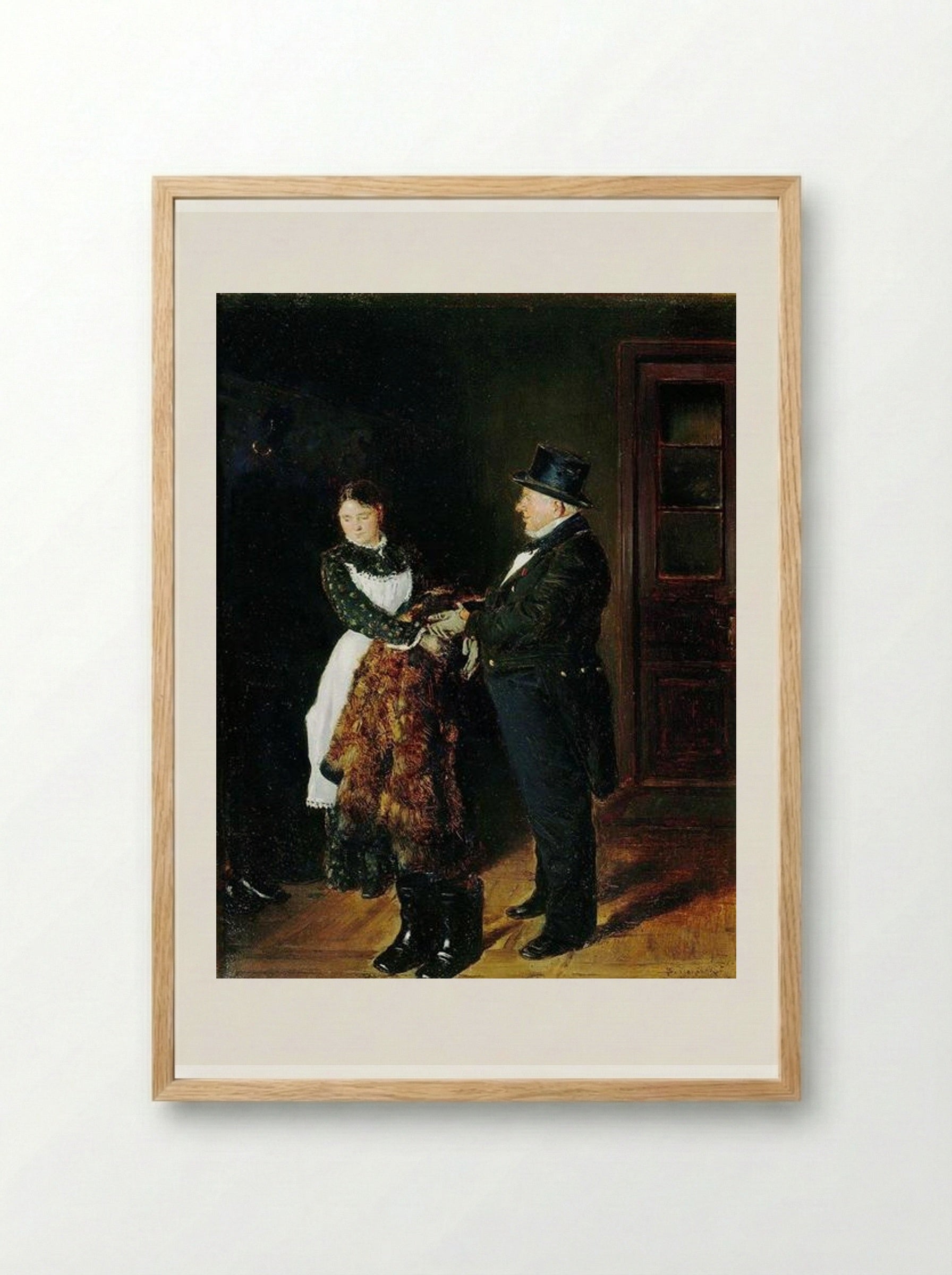 In the Hall - Vladimir Makovsky - Framed Print Wood