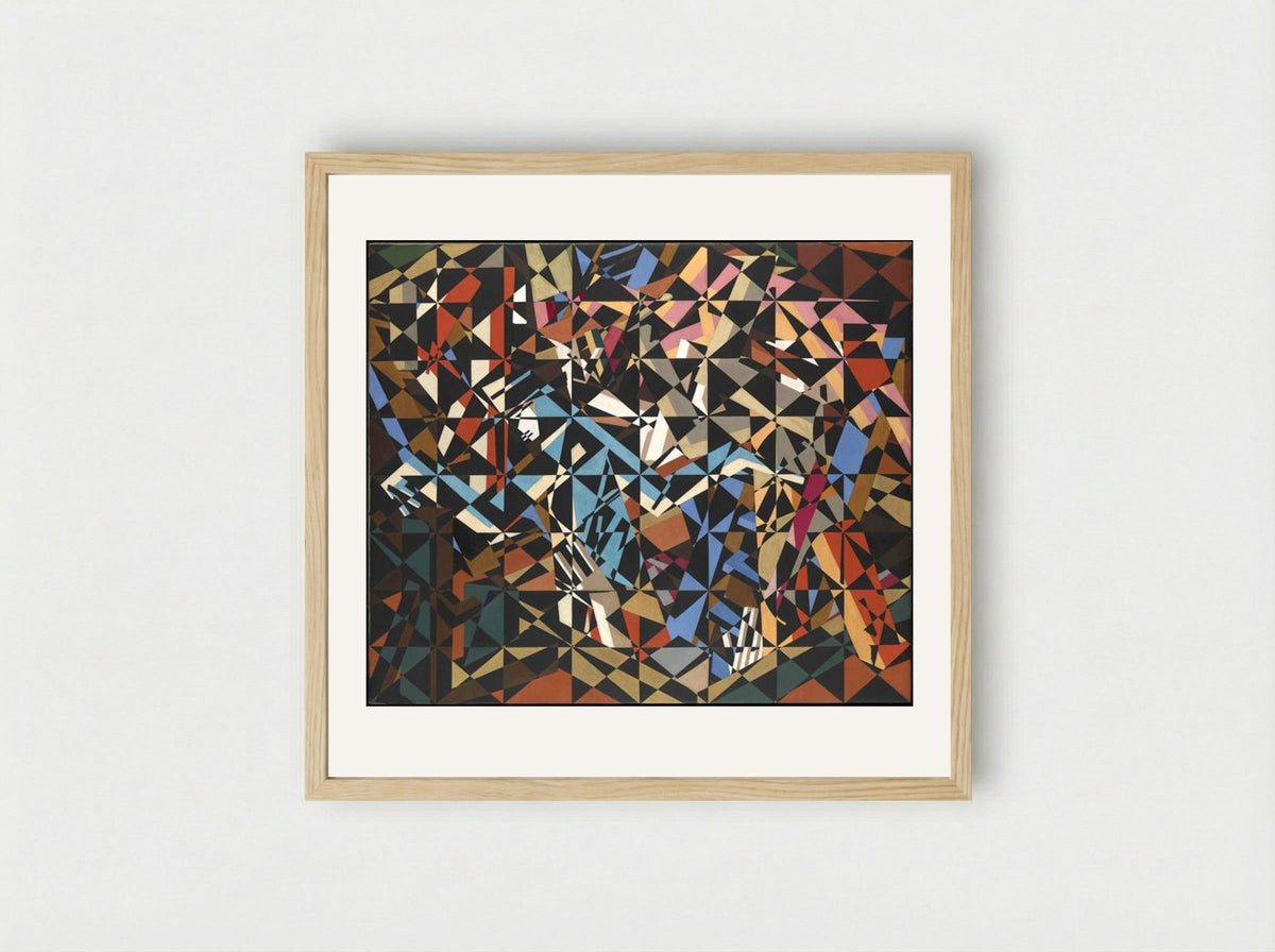 In the Hold - David Bomberg - Framed Print Wood