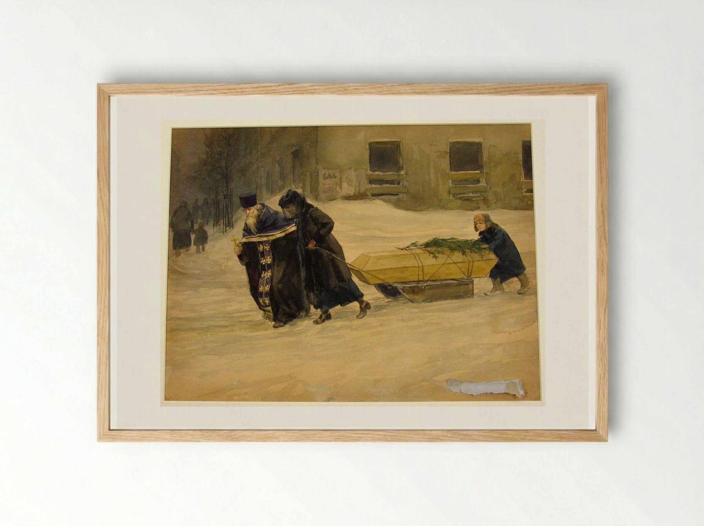 In the Last Journey - Ivan Vladimirov - Framed Print Wood