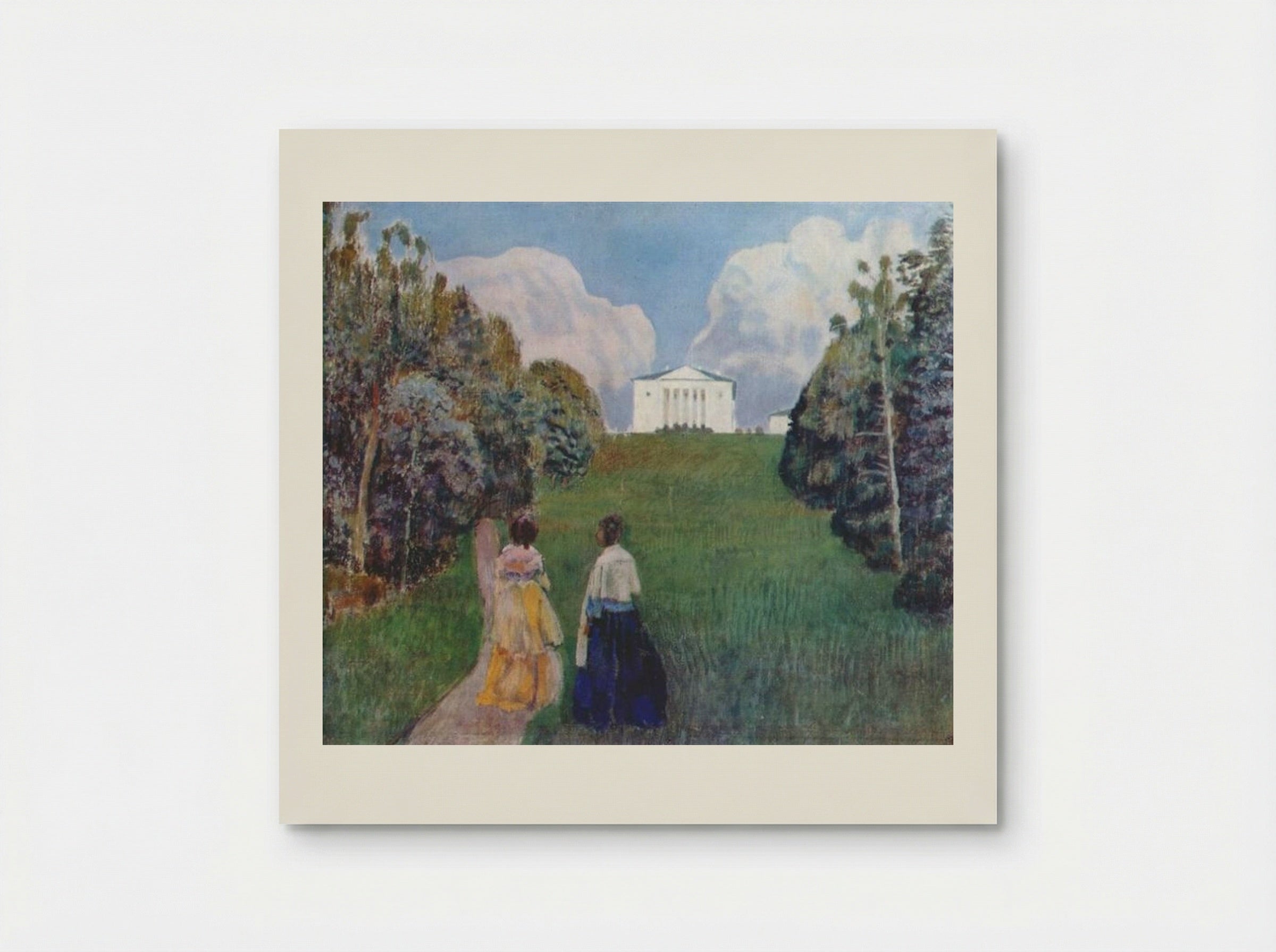 In the Light of the Setting Sun - Victor Borisov-Musatov - Poster