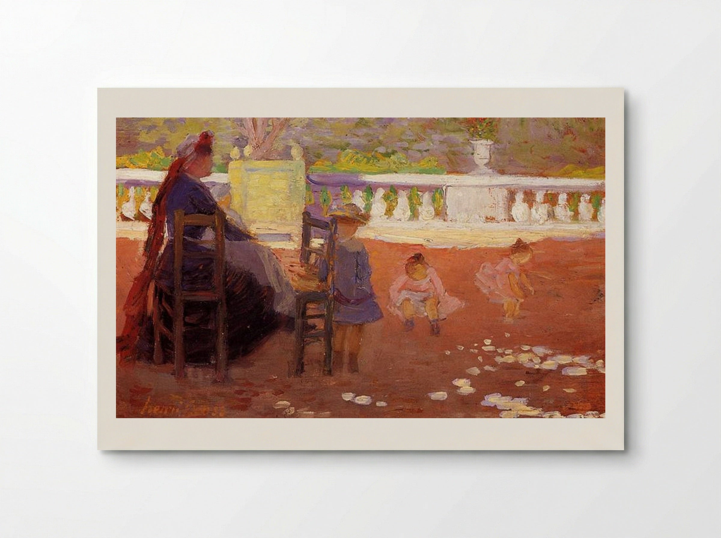 In the Luxembourg Gardens - Henri-Edmond Cross - Poster