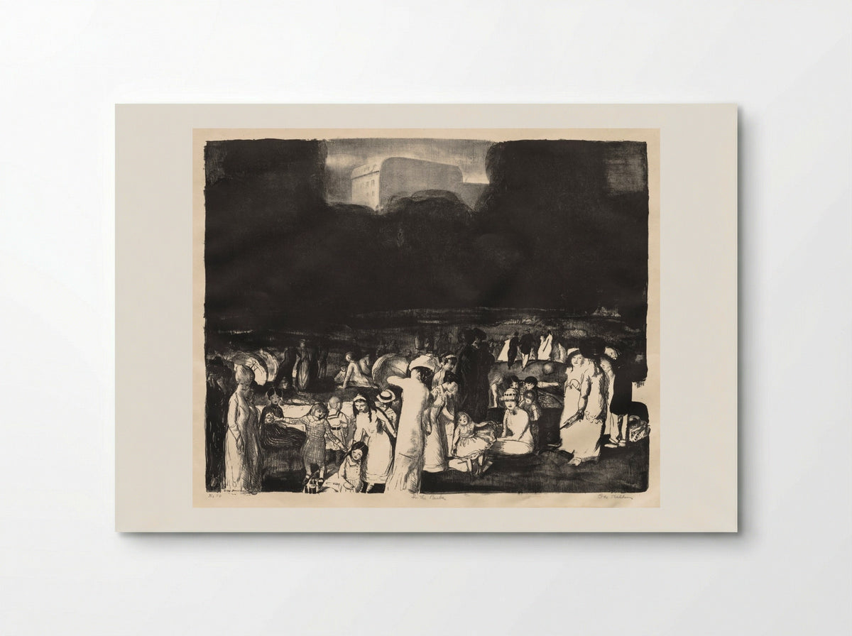 In the Park, Dark - George Bellows - Poster