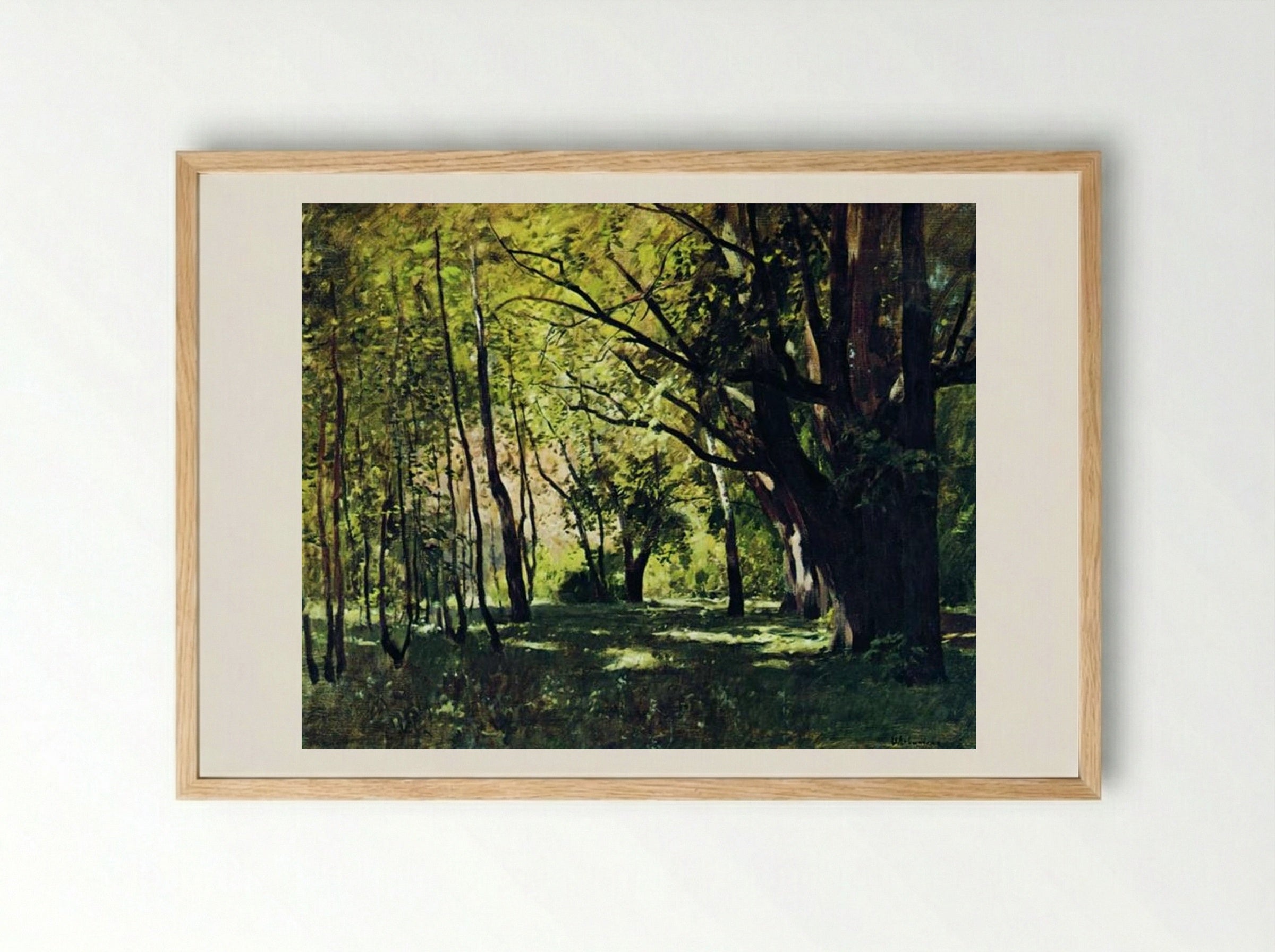 In the Park - Isaac Levitan - Framed Print Wood