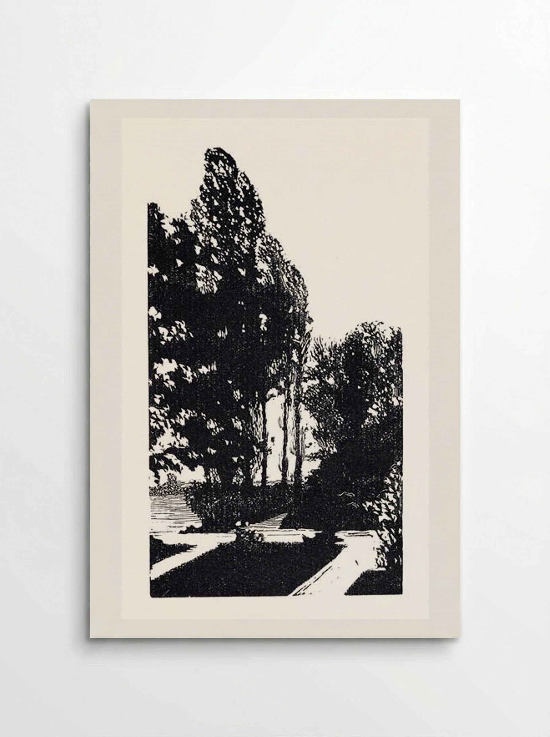 In the Park. Poplar Trees - Anna Ostroumova-Lebedeva - Poster