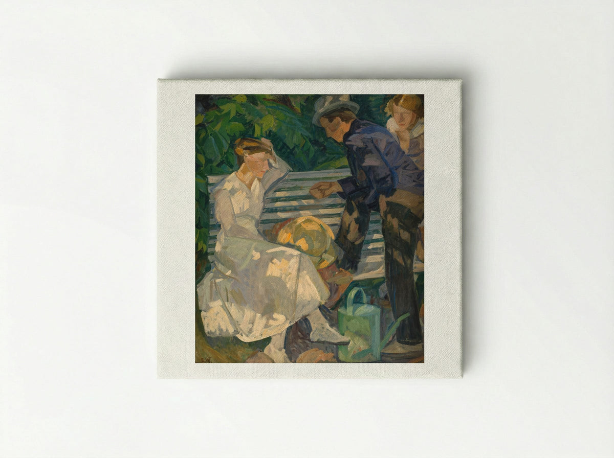 In the Priest's Garden. Christians - Edvard Weie - Canvas