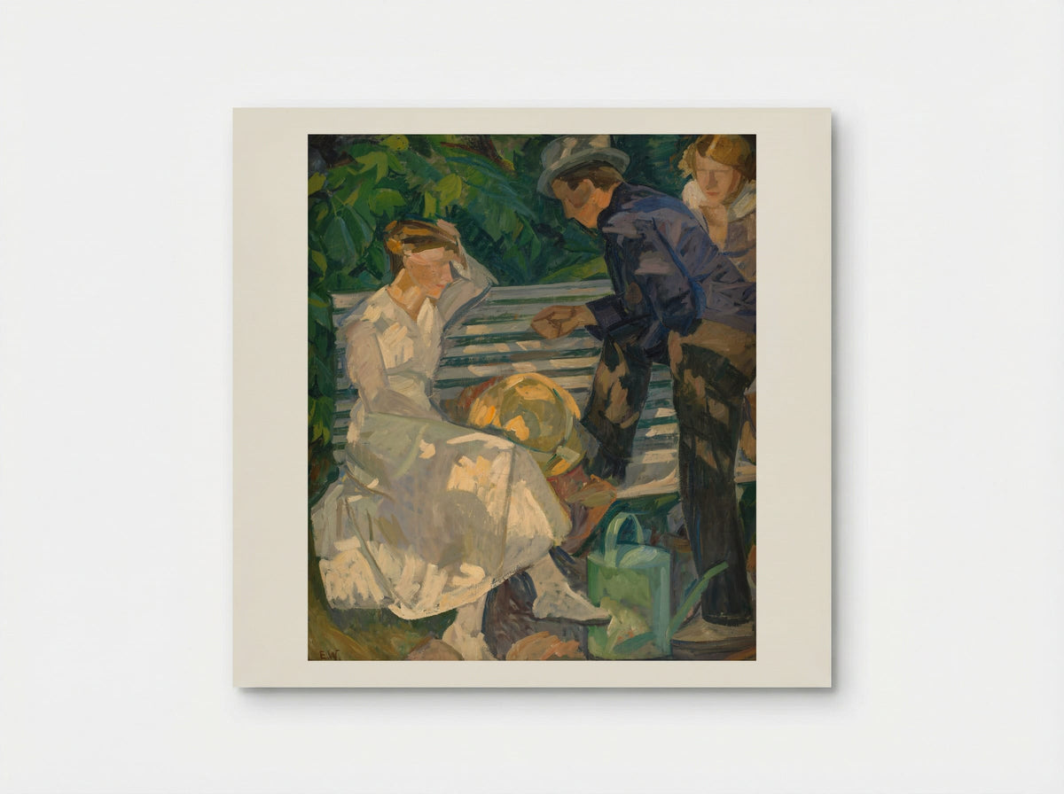 In the Priest's Garden. Christians - Edvard Weie - Poster