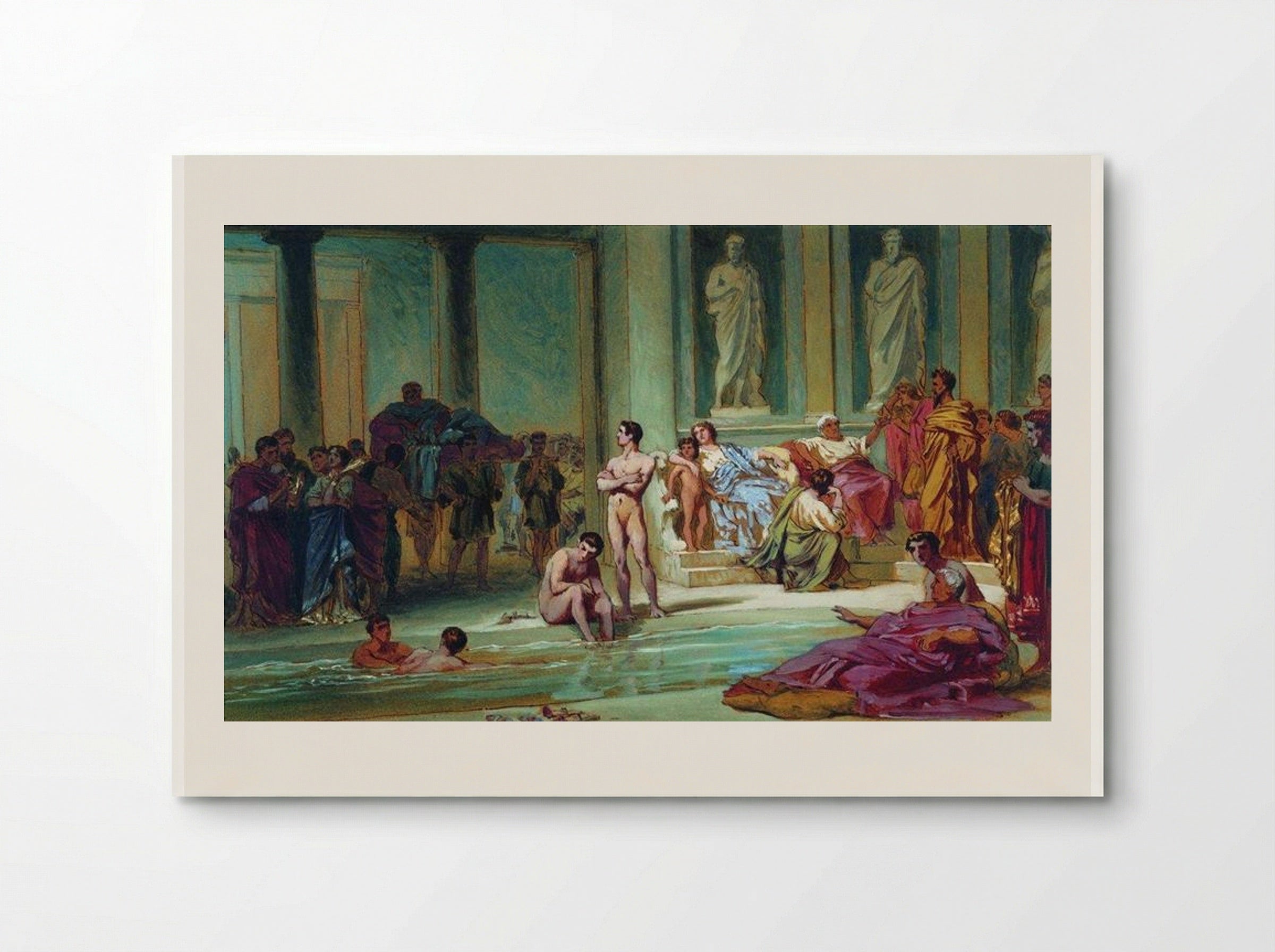 In the Roman Baths - Fyodor Bronnikov - Poster