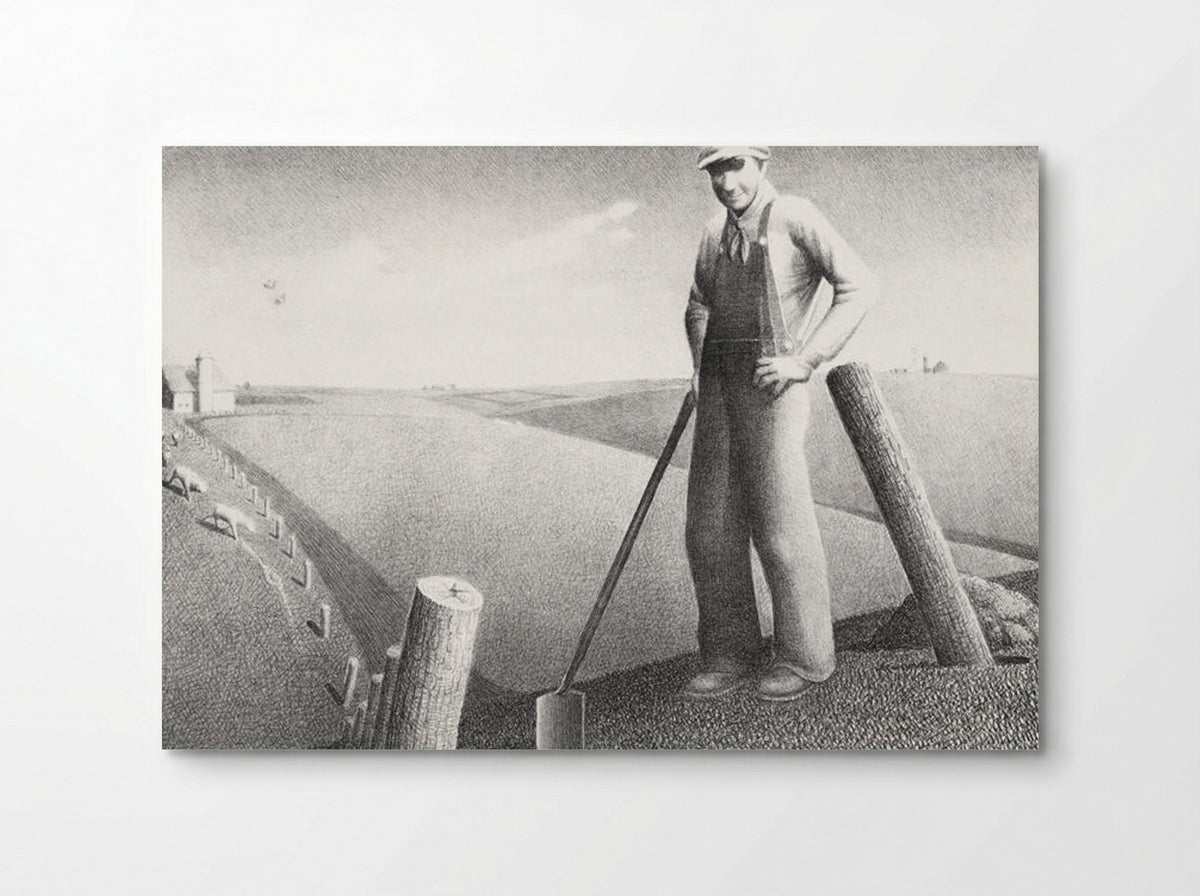 In the Spring - Grant Wood - Poster